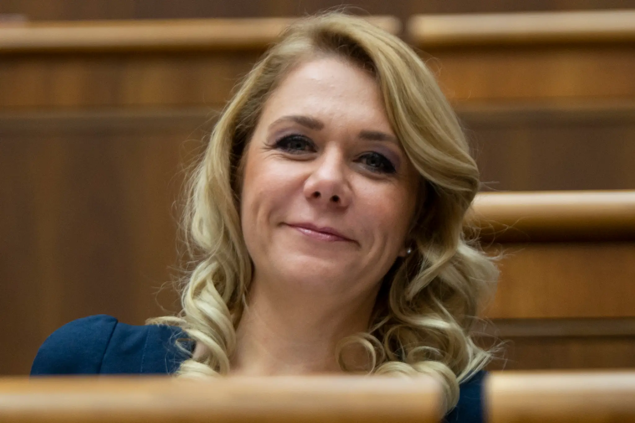 Alpská lyžiarka Sofia Goggiová v super-G na MS v Are.