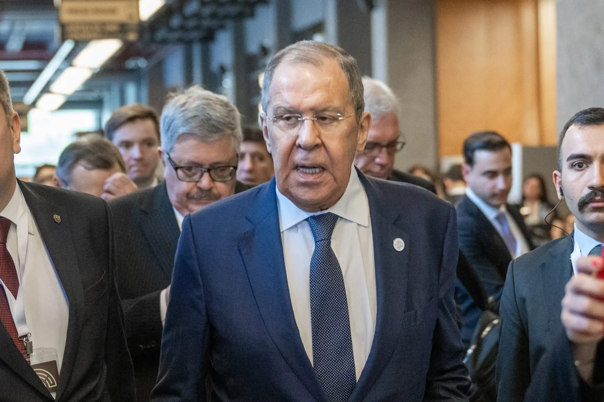 Sergej Lavrov v Antalyi.