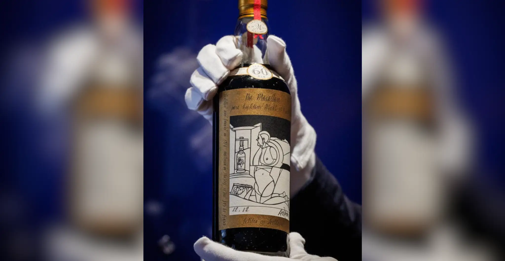 Vydražená fľaša whiskey