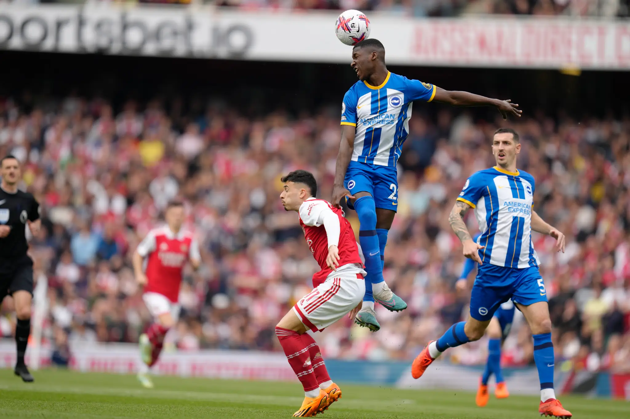 Momentka zo zápasu Arsenal - Brighton