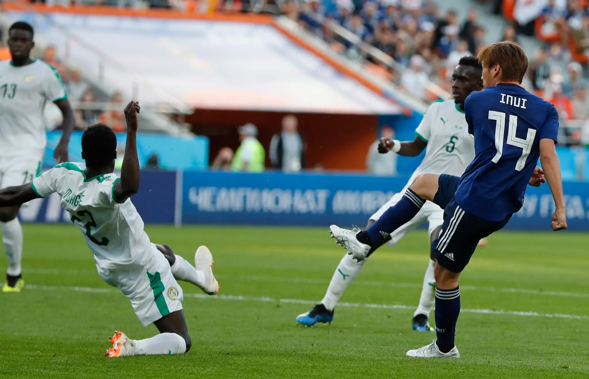 Strelcom prvého japonského gólu bol Takaši Inui.