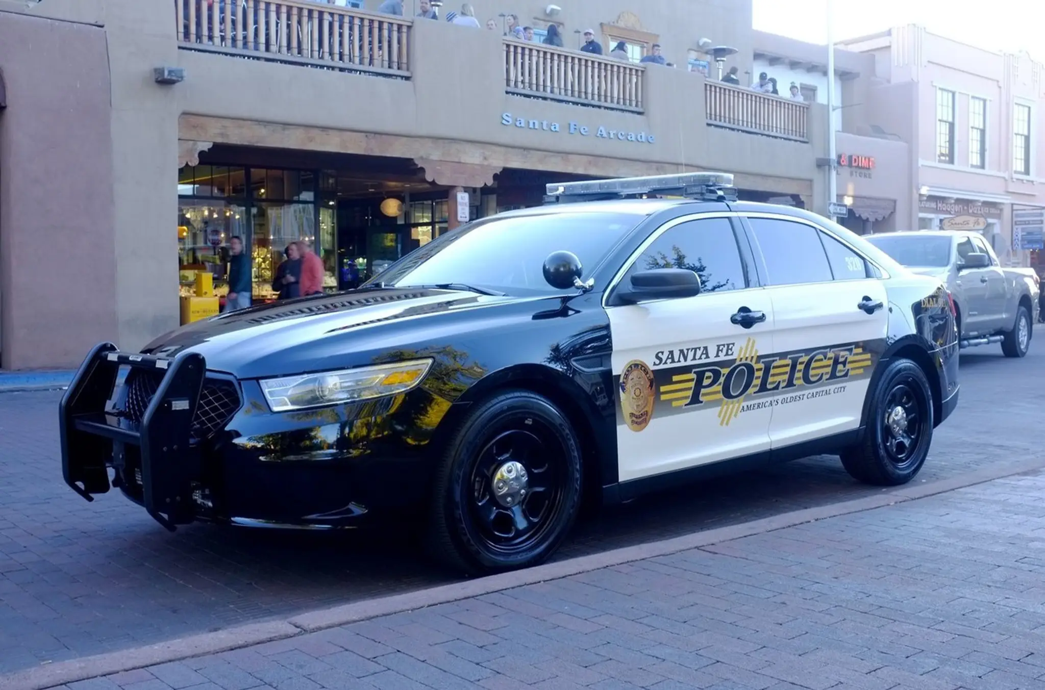 Mexické policajné auto.