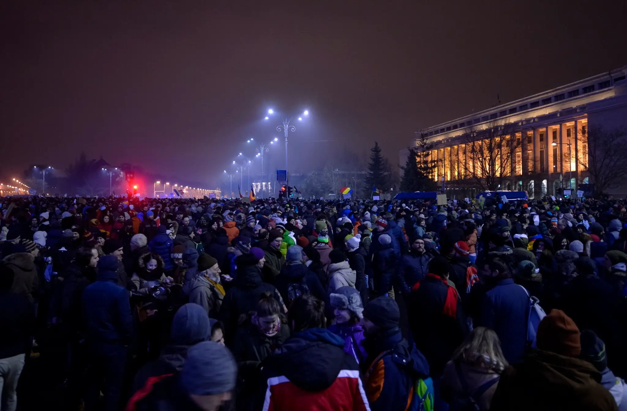 Protesty v Rumunsku.