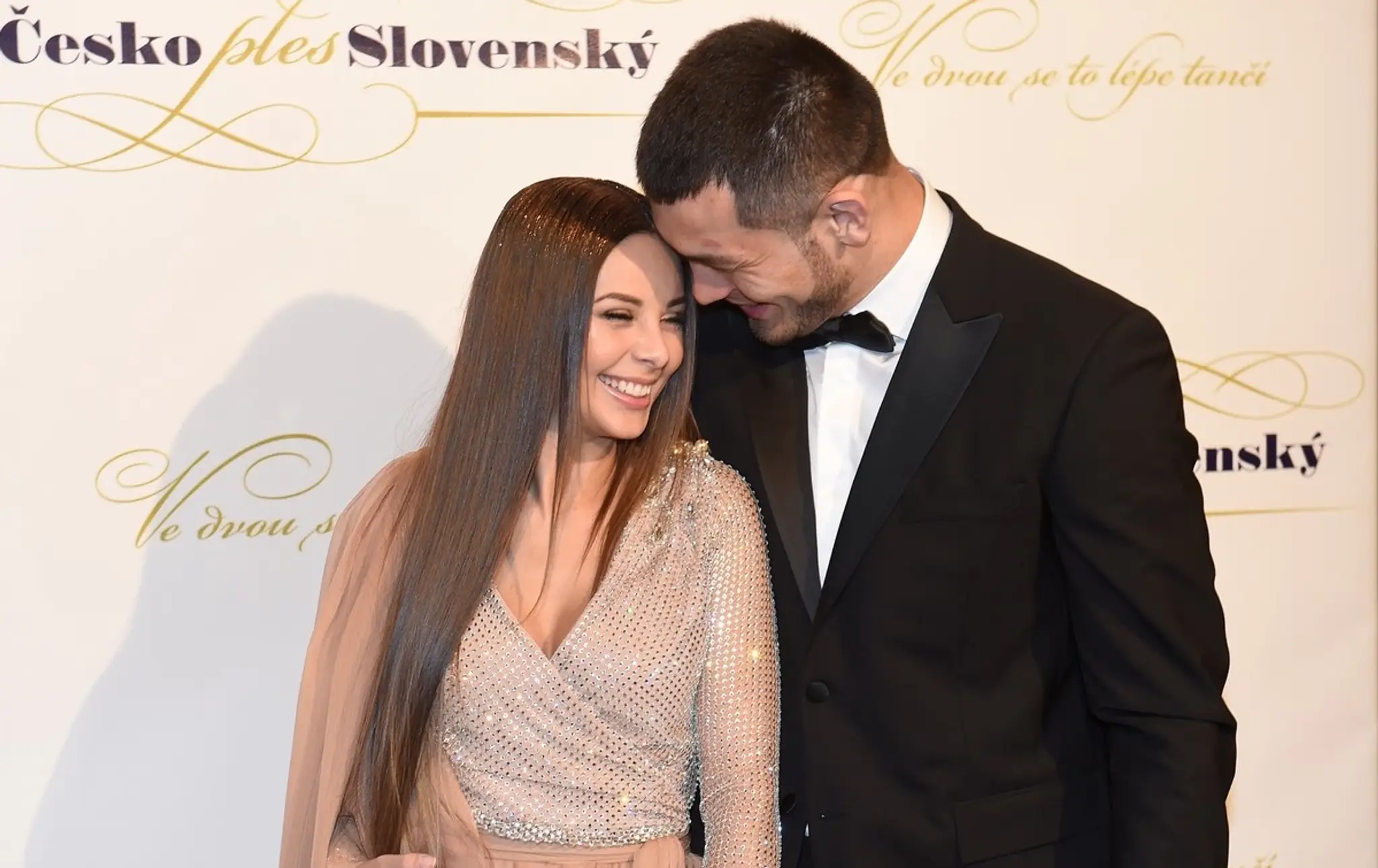 Monika Bagárová a Makhmud Muradov na Česko-Slovenskom plese 16. 2. 2019