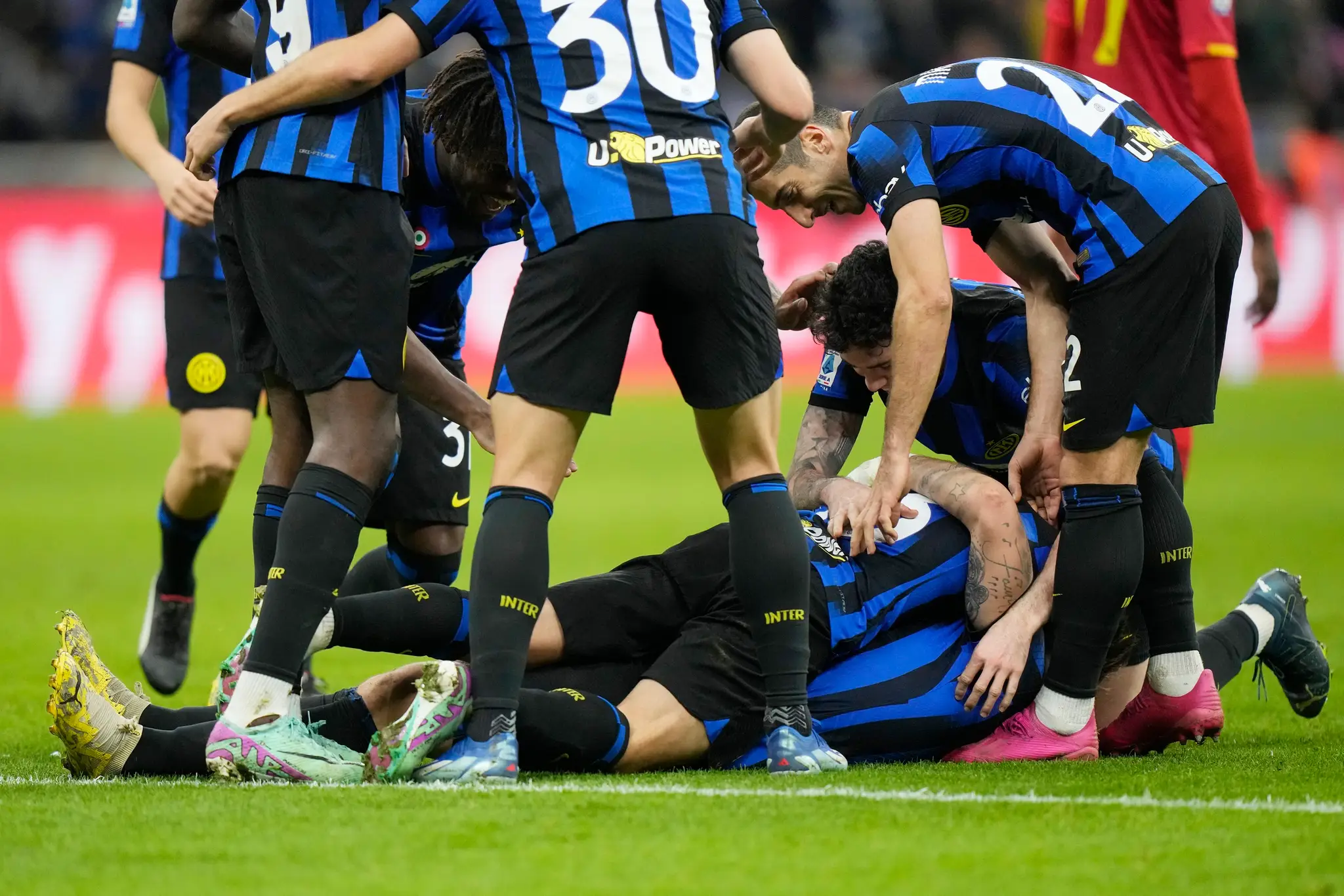 Futbalisti Interu Miláno.