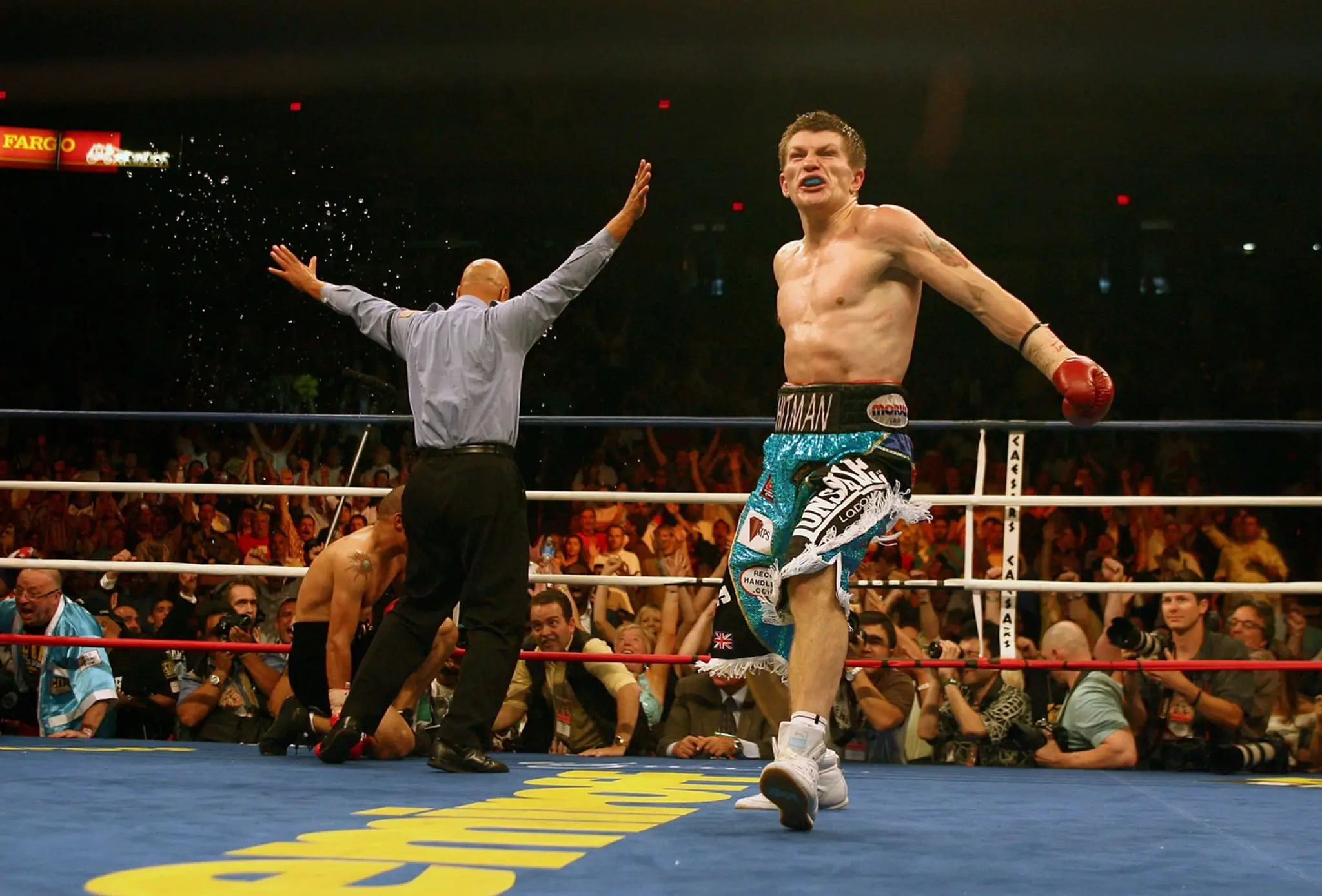 Ricky Hatton počas zápasu v roku 2007 
