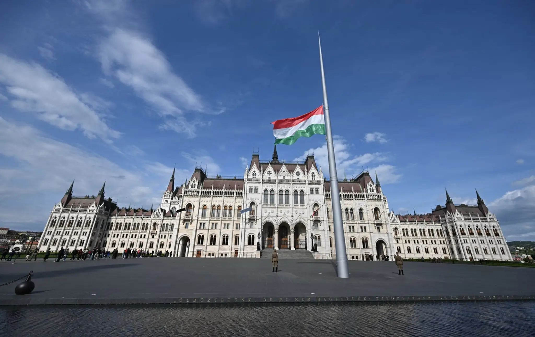 Maďarský parlament.