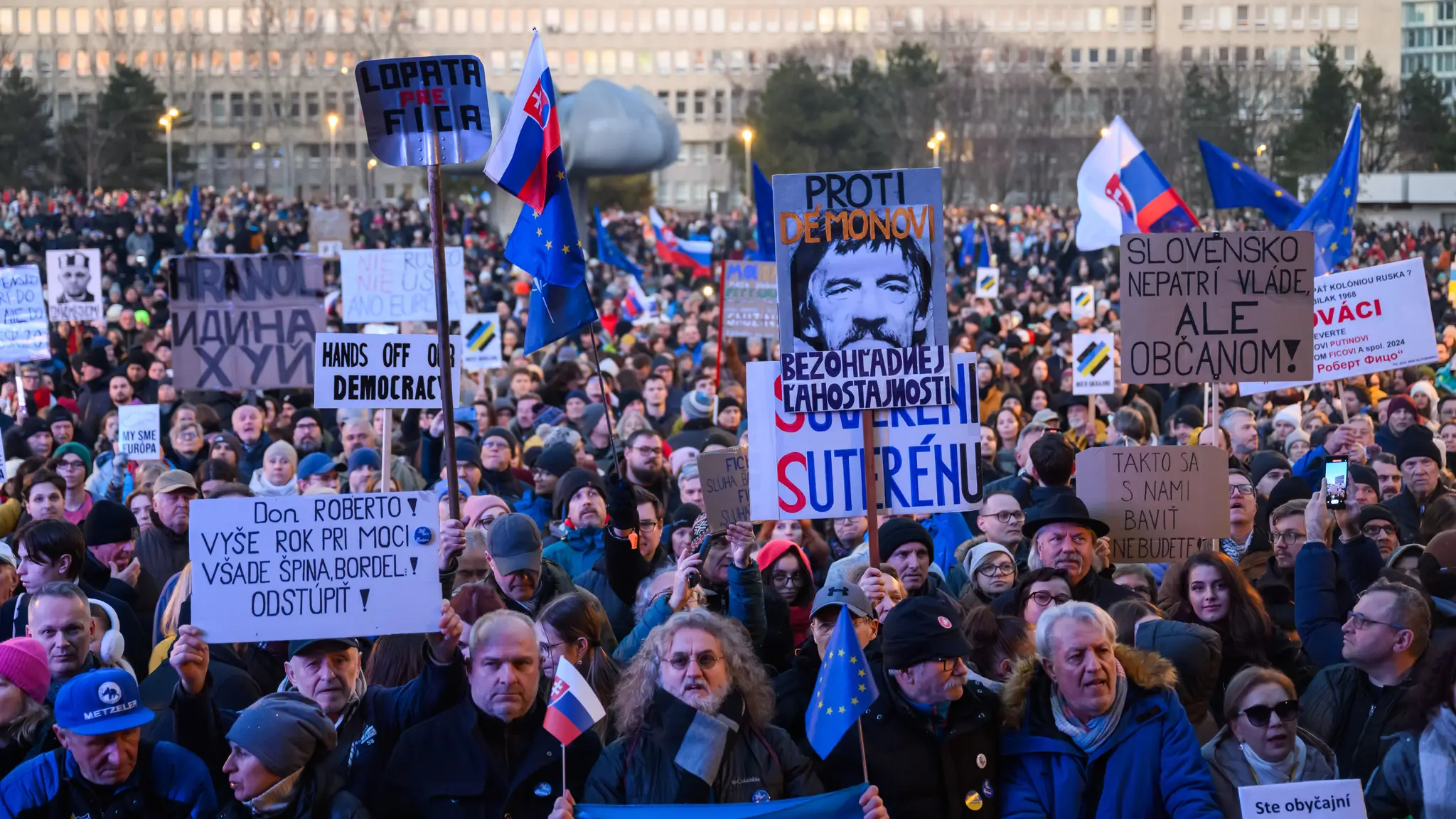 Protest v Bratislave