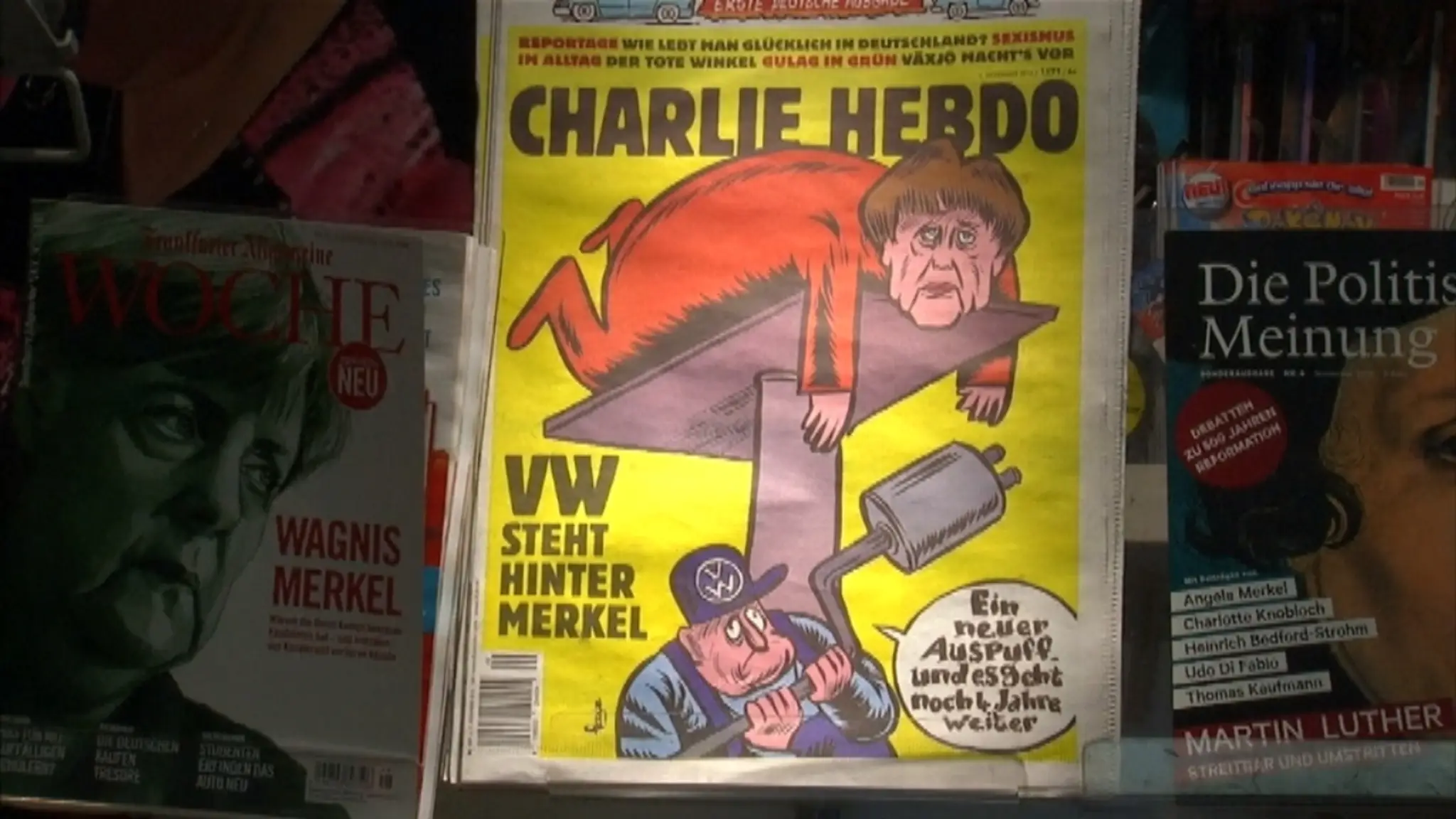 Kontroverzný časopis dnes vyššiel s Merkelovou na titulke.