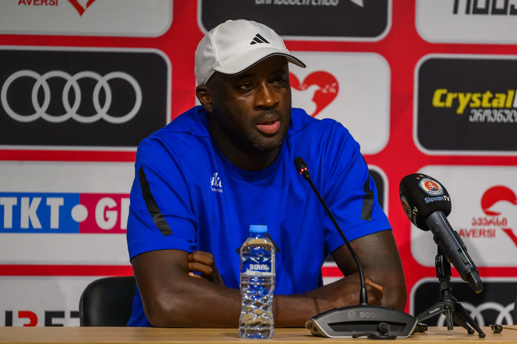 Na snímke tréner Slovana Yaya Touré.