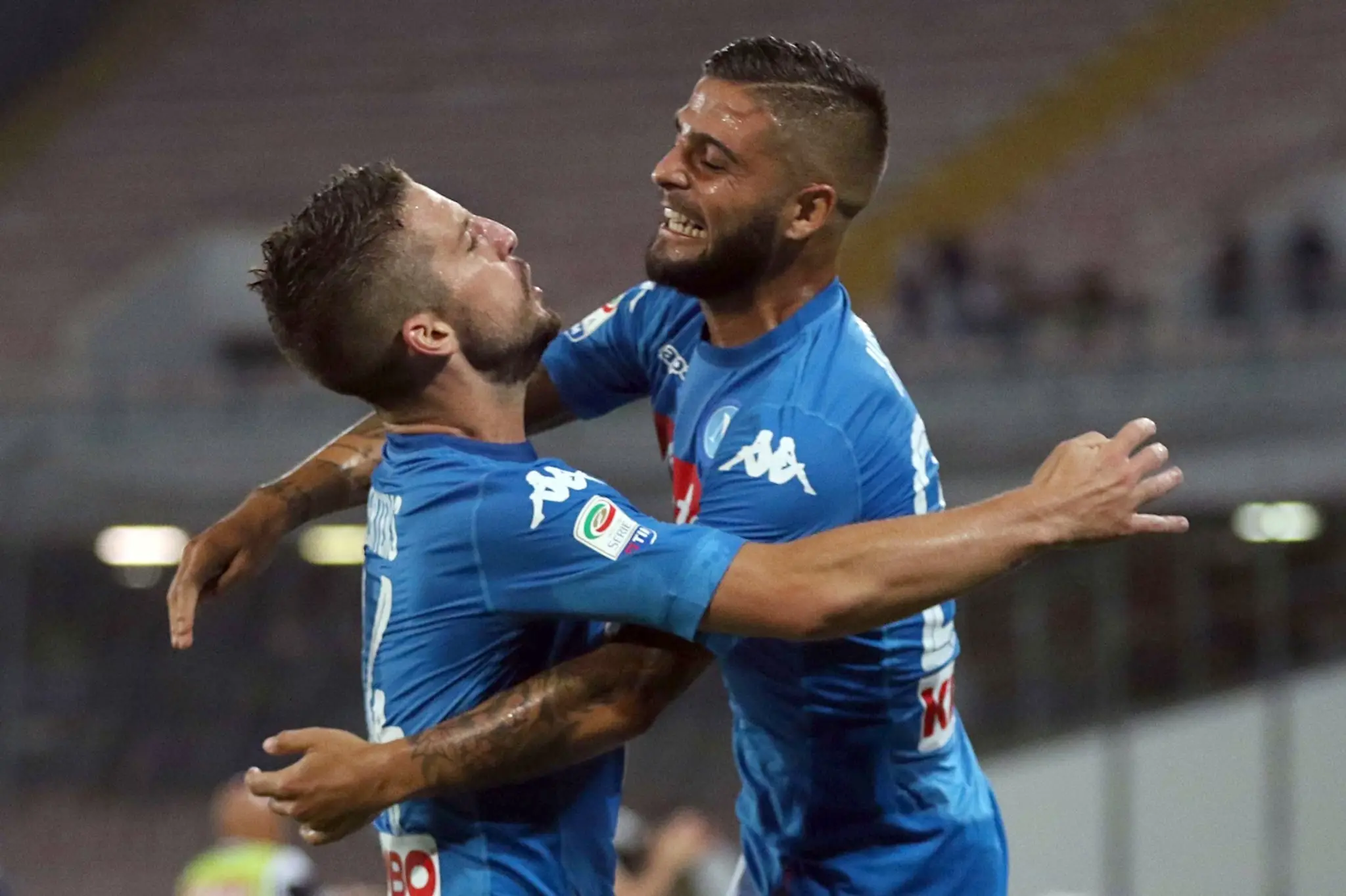 Dries Mertens a Lorenzo Insigne.