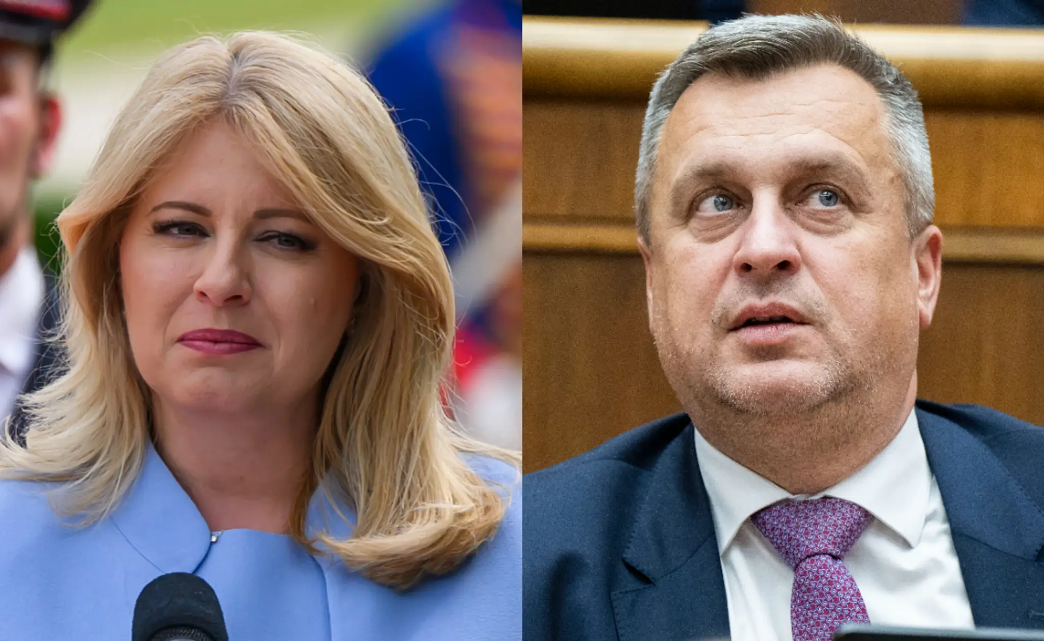 Zuzana Čaputová a Andrej Danko