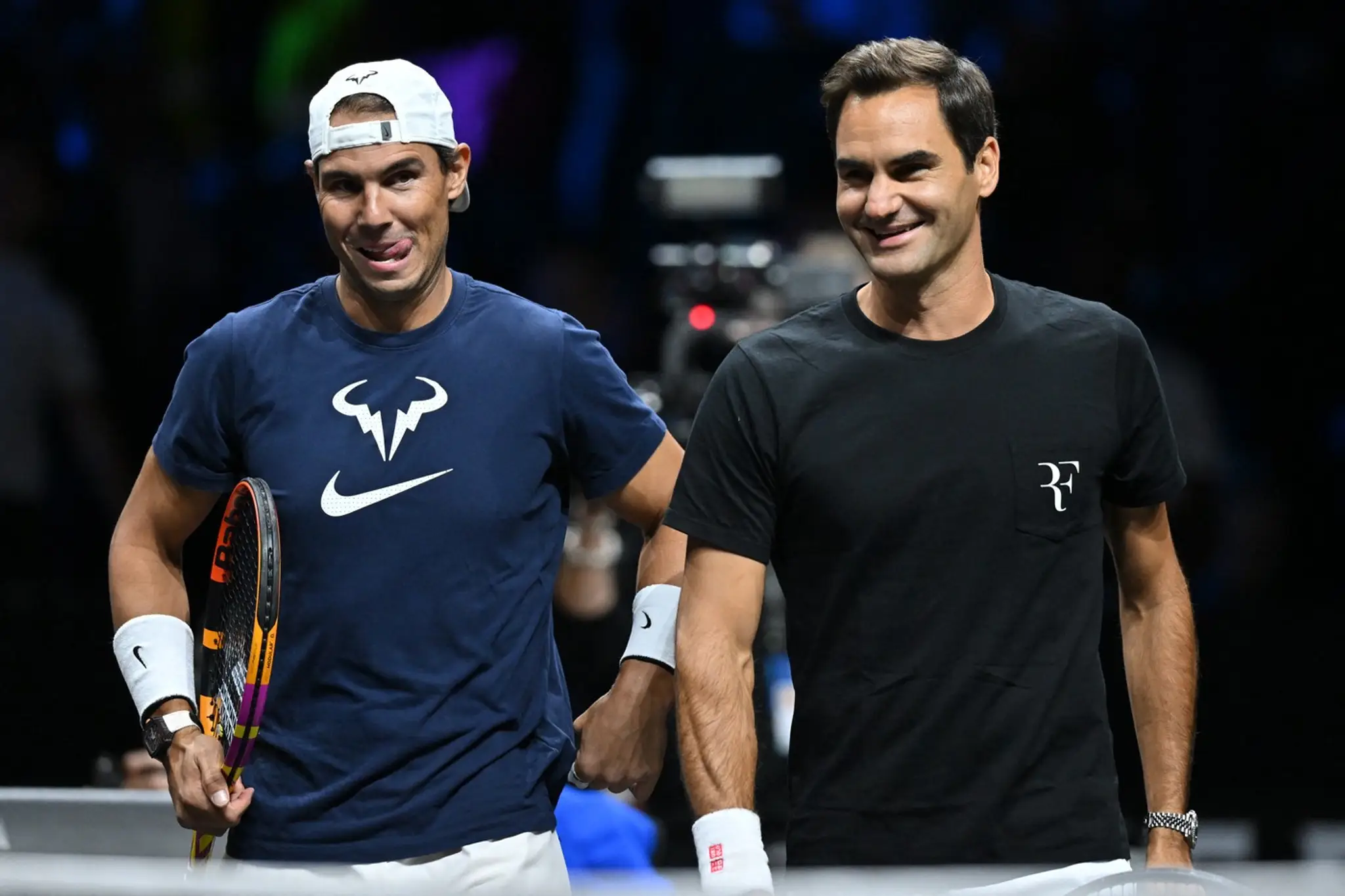 Rafael Nadal a Roger Federer. 
