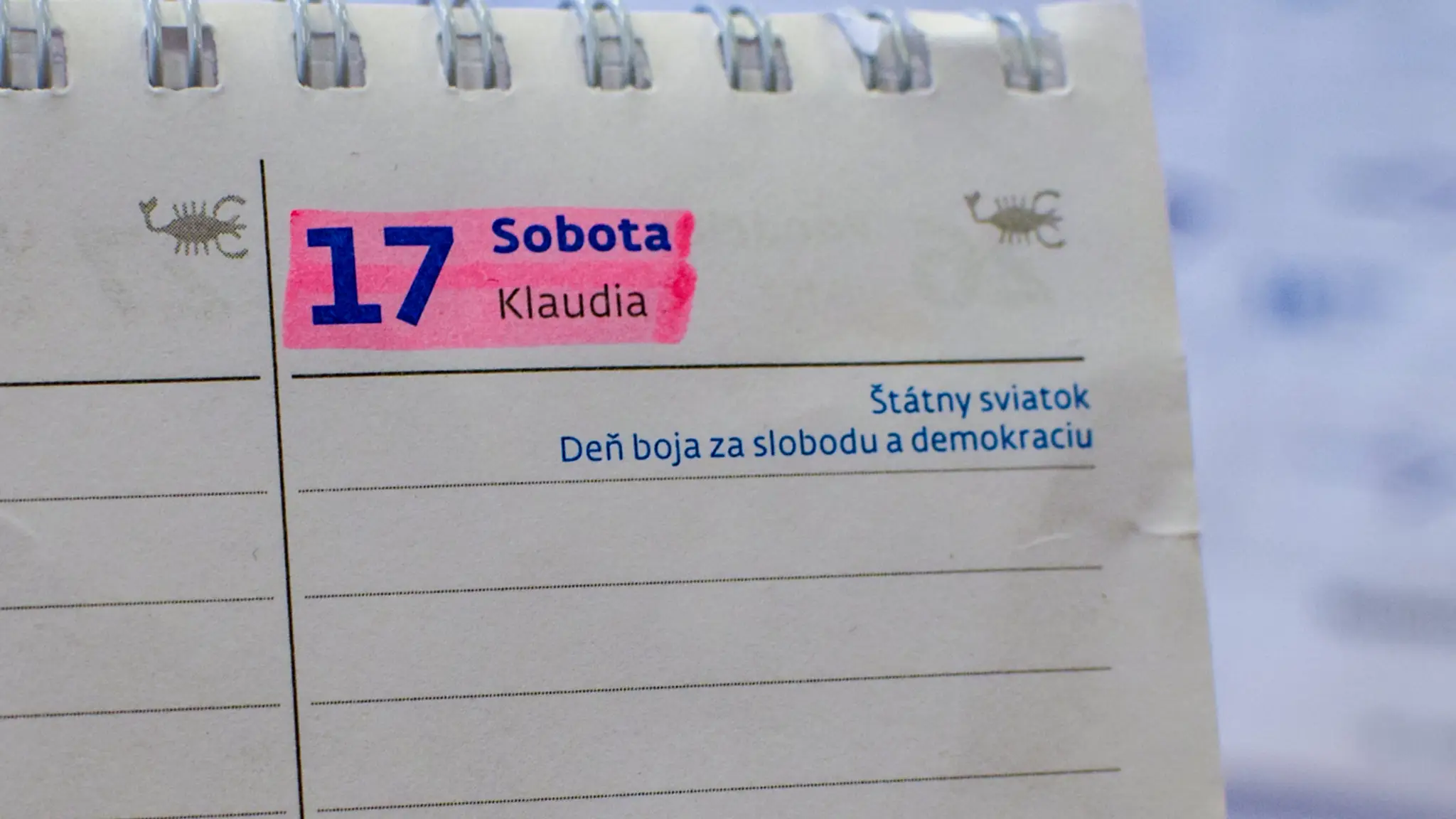 Štátny sviatok.