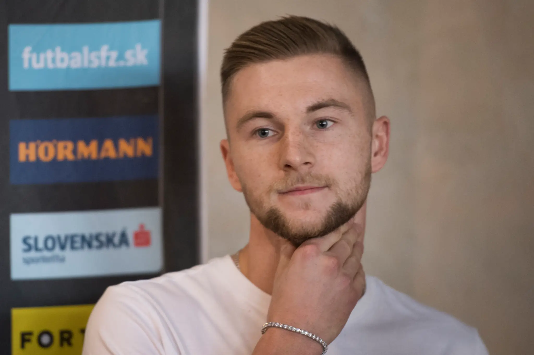 Milan Škriniar na zraze slovenskej futbalovej reprezentácie.