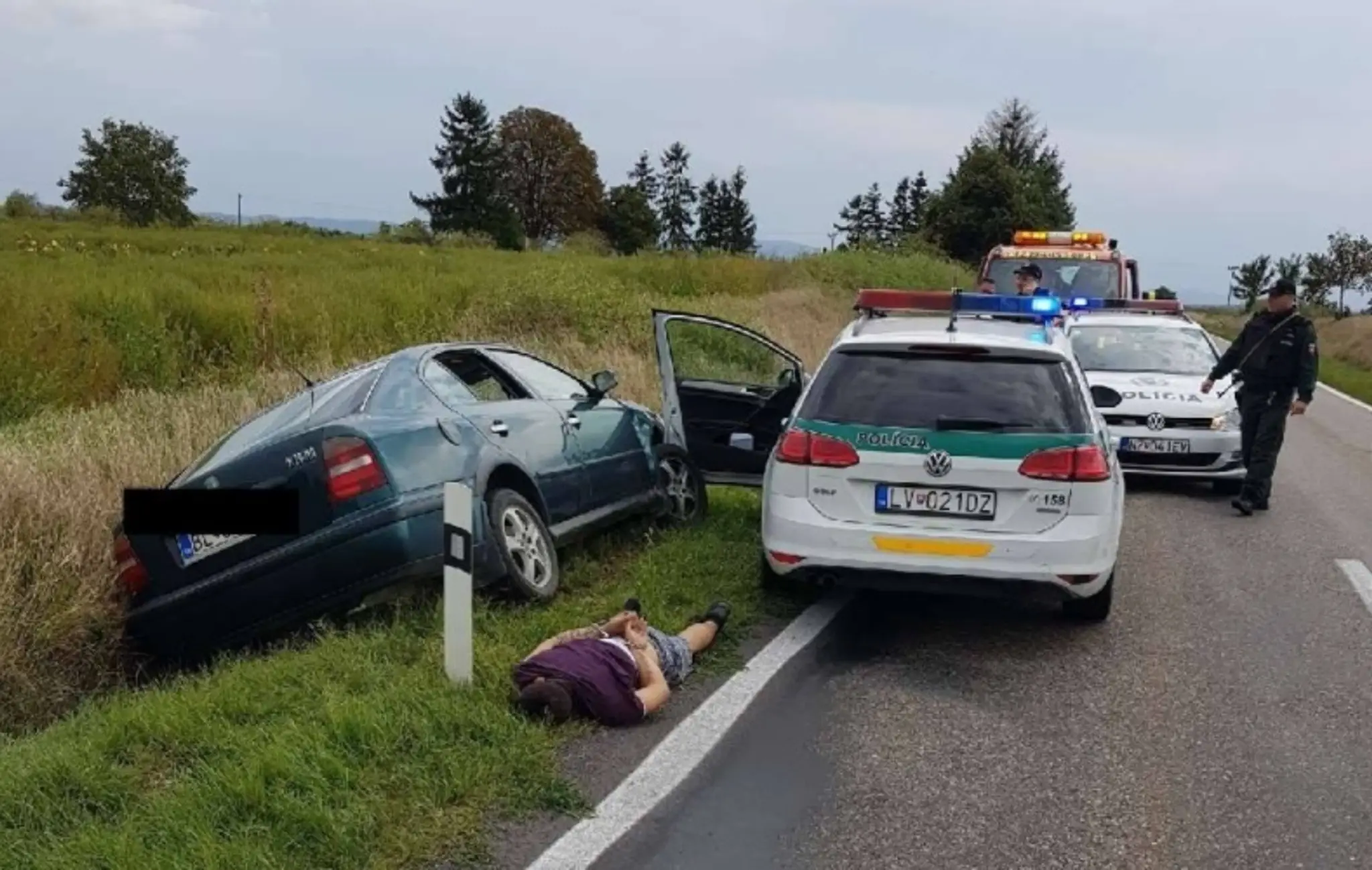 Polícia vodiča zadržala.
