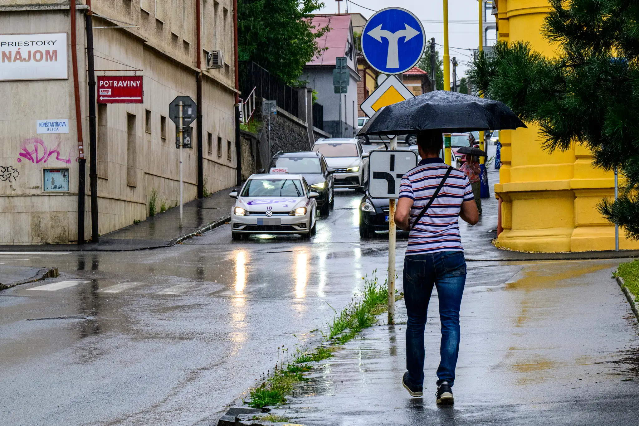 Daždivé počasie v Prešove