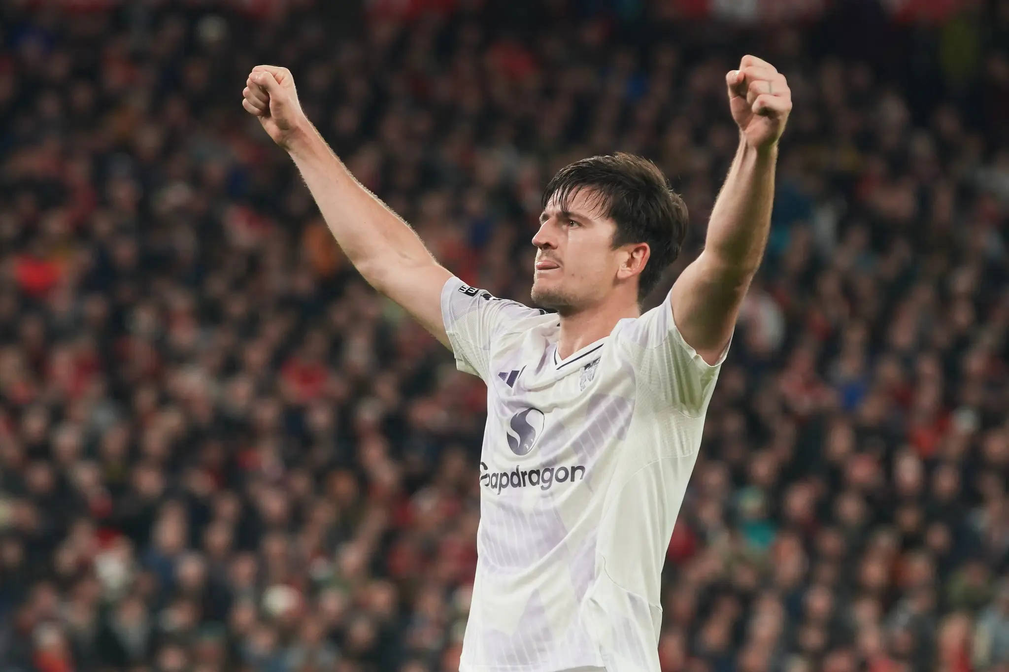 Harry Maguire sa teší z víťazstva
