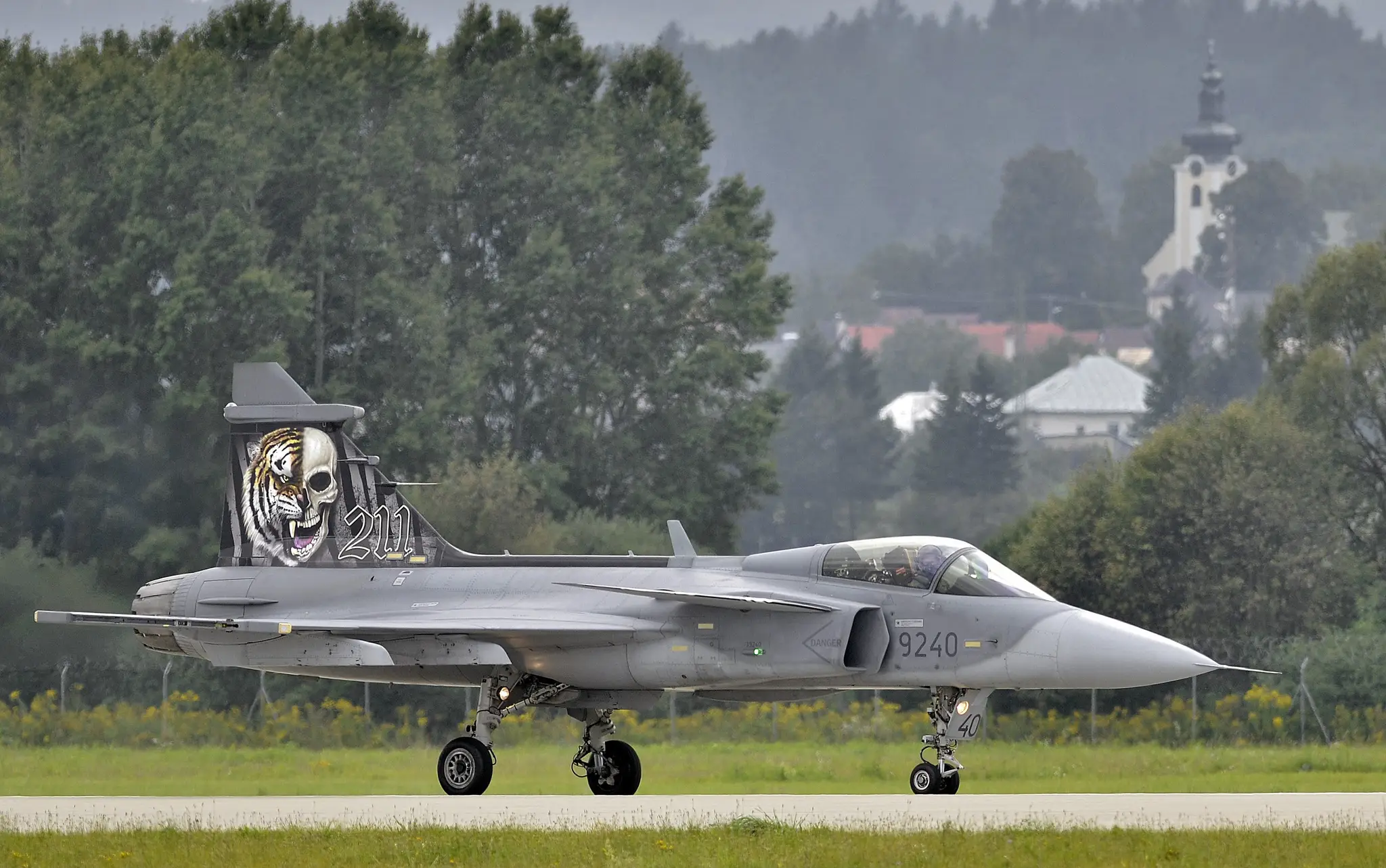 JAS-39C Gripen českého vojenského letectva.