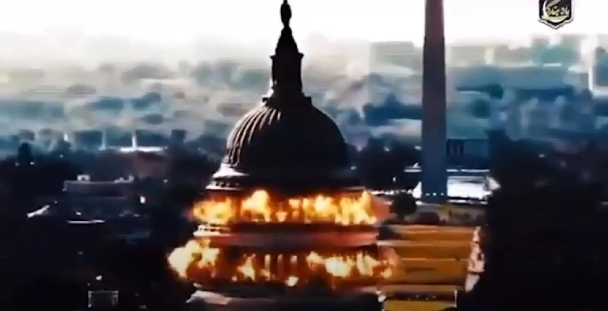 Útok na Kapitol v propagandistickom videu iránskej televízie.