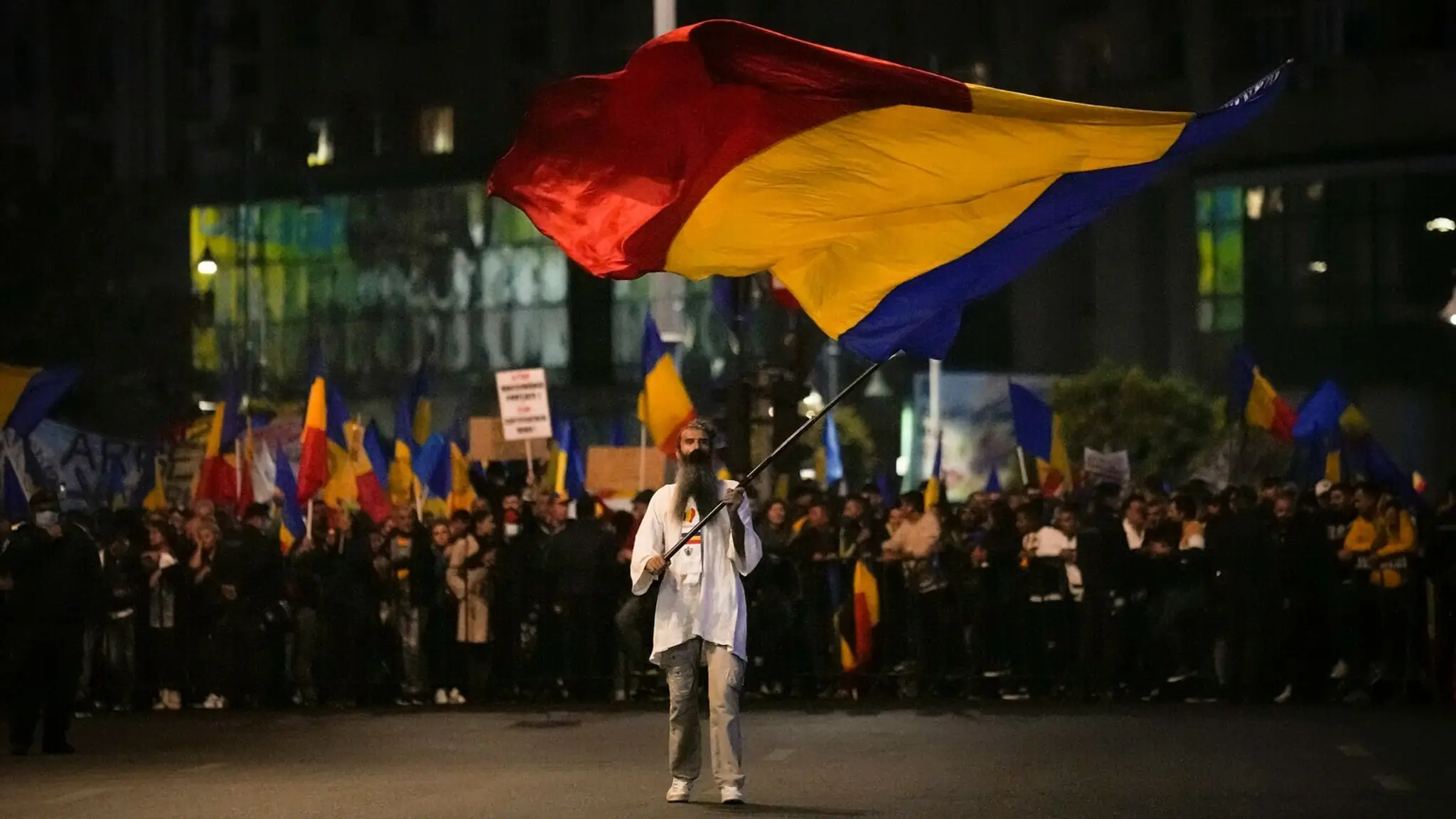 Protest v Bukurešti.