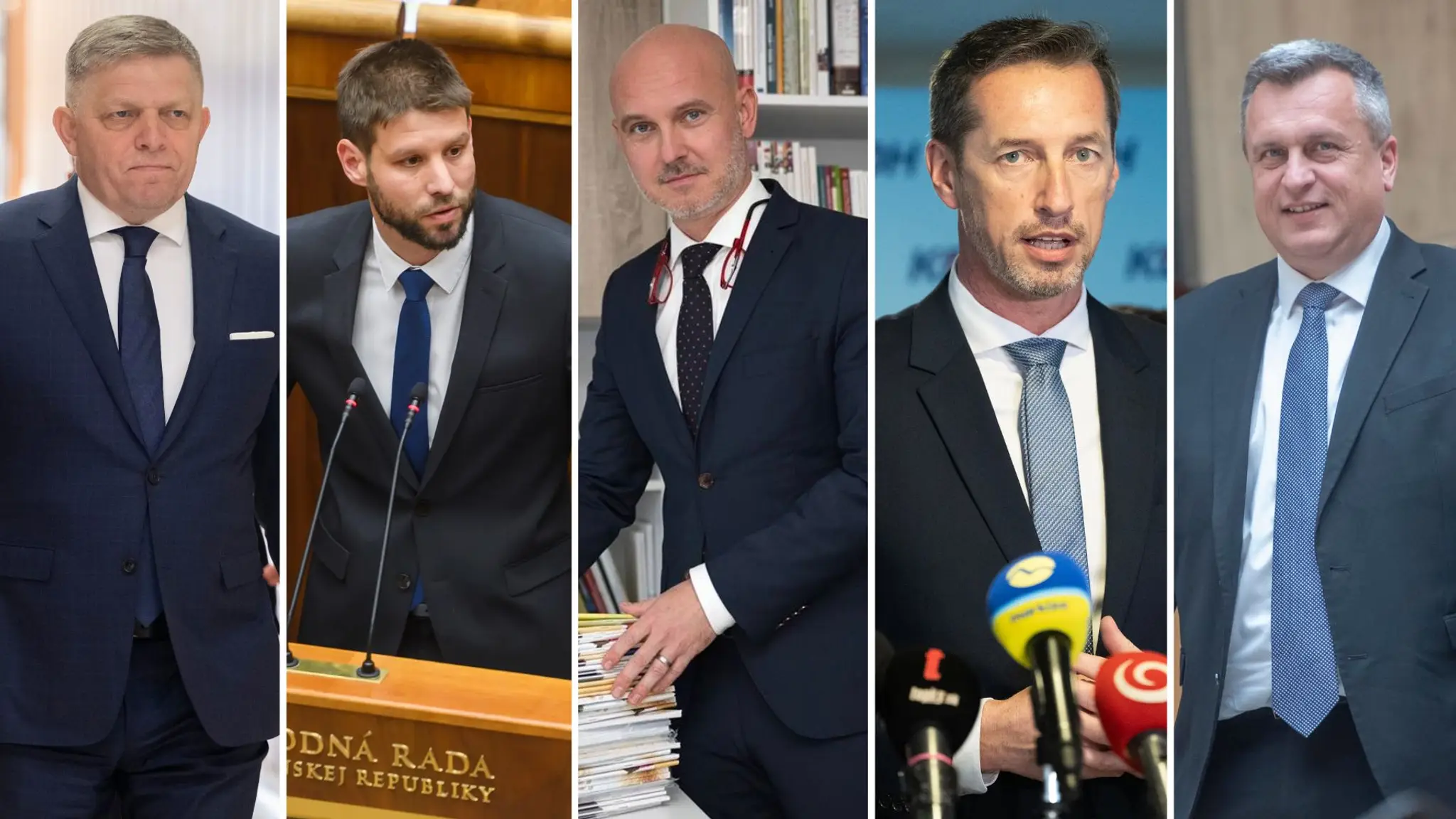 Predsedovia politických strán. 