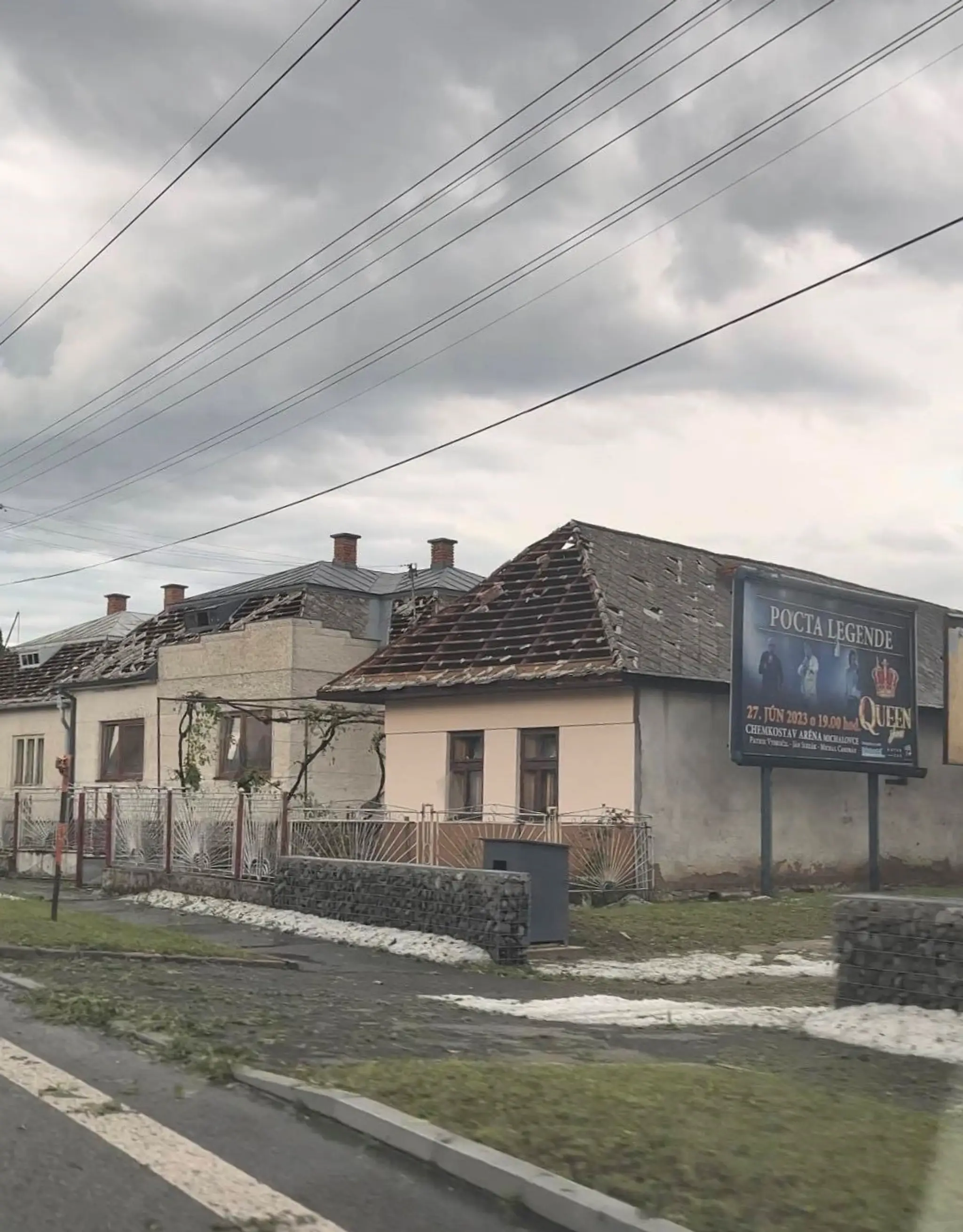 Závadka, následky búrky. 