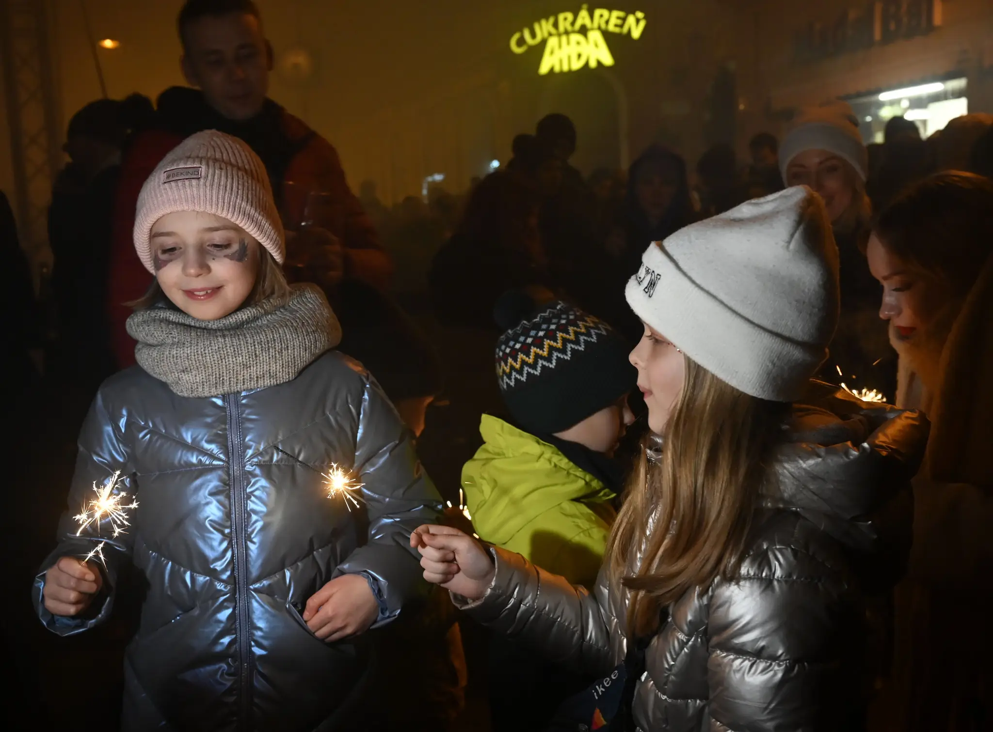 Oslavy Nového roka v Košiciach.