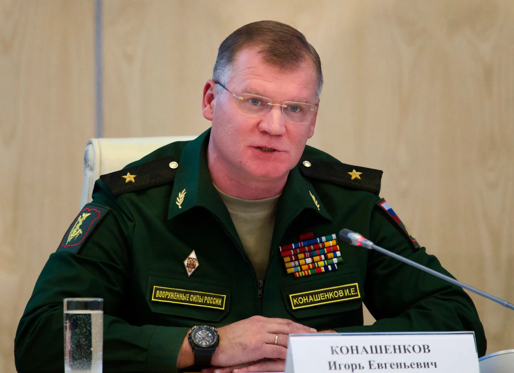 Hovorca ruského ministerstva obrany Igor Konašenkov.