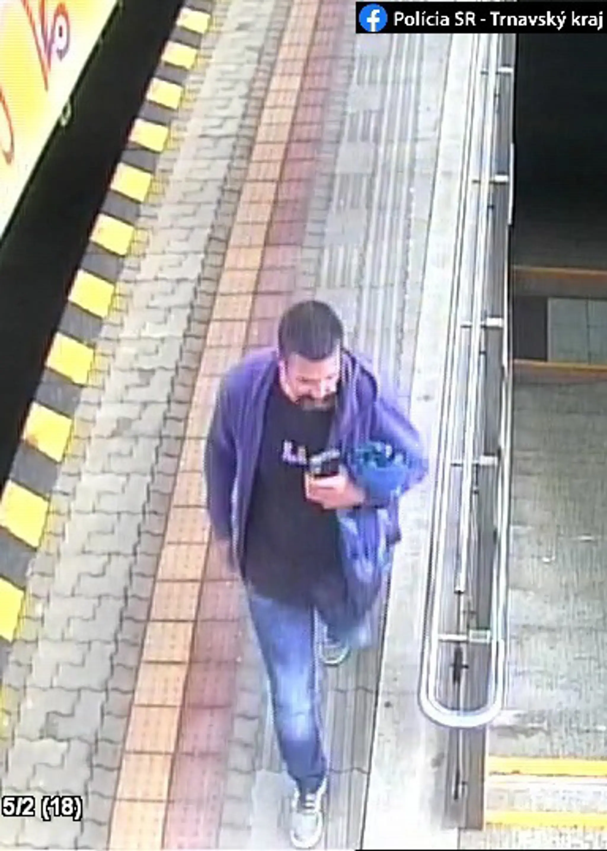 Exibicionista z vlaku na trase Dunajska Streda - Bratislava.