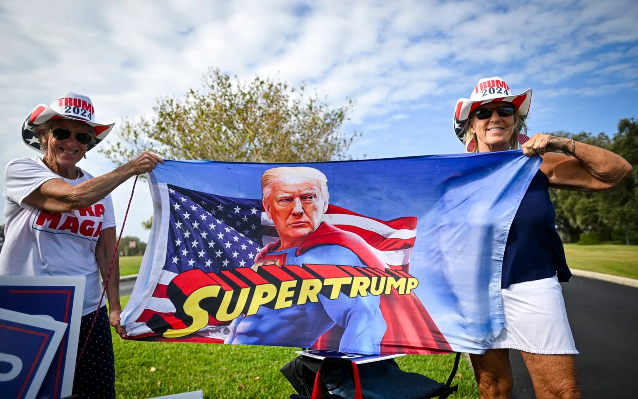 Podporovatelia Donalda Trumpa.