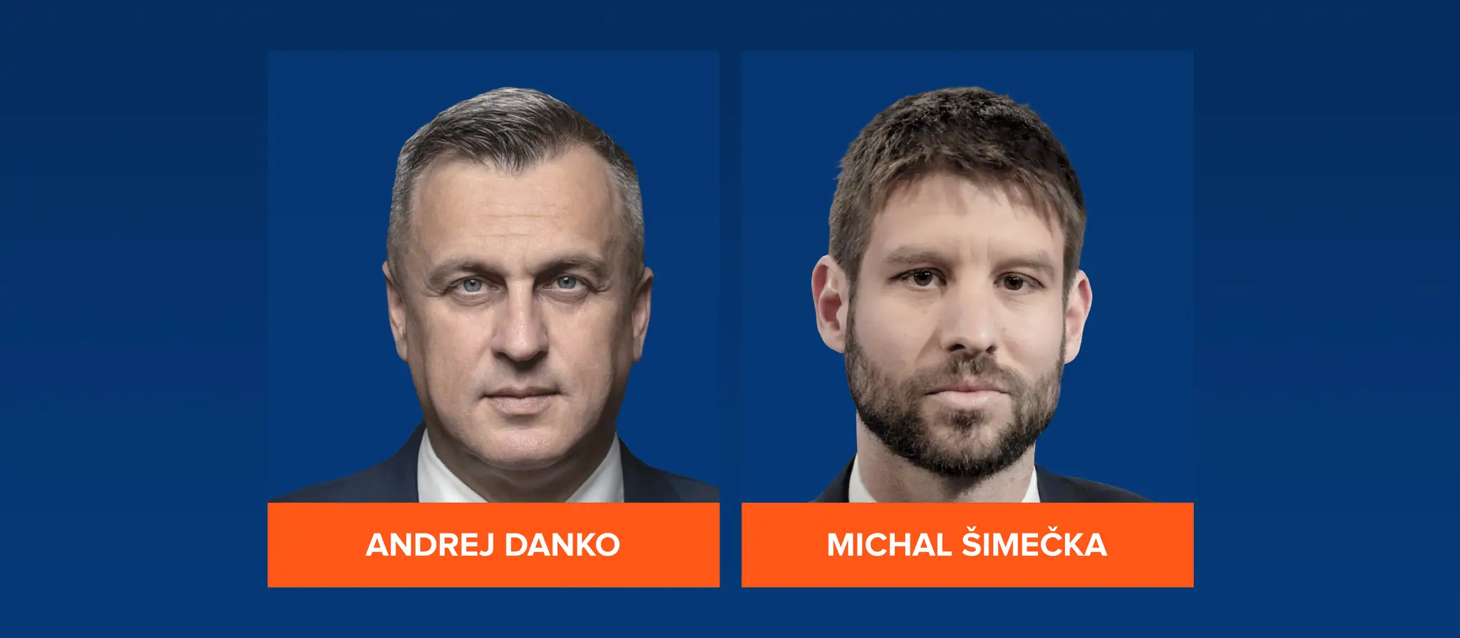 Andrej Danko a Michal Šimečka.