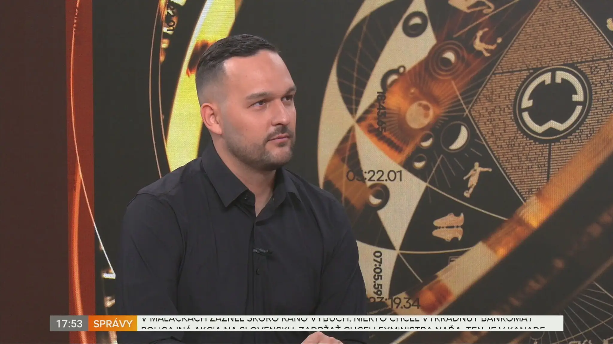 Andrej Zvolenský v štúdiu TN live.