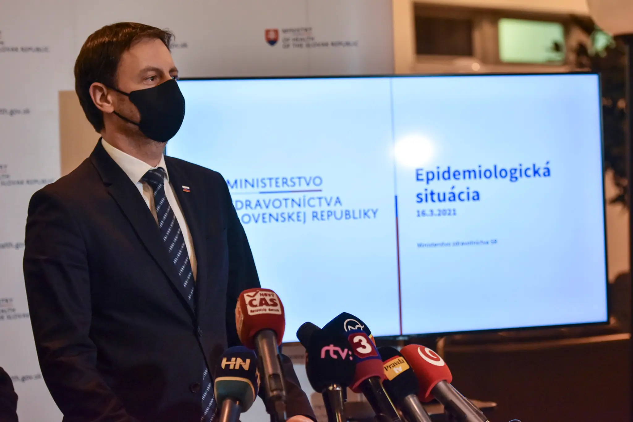 Eduard Heger na pôde ministerstva zdravotníctva.