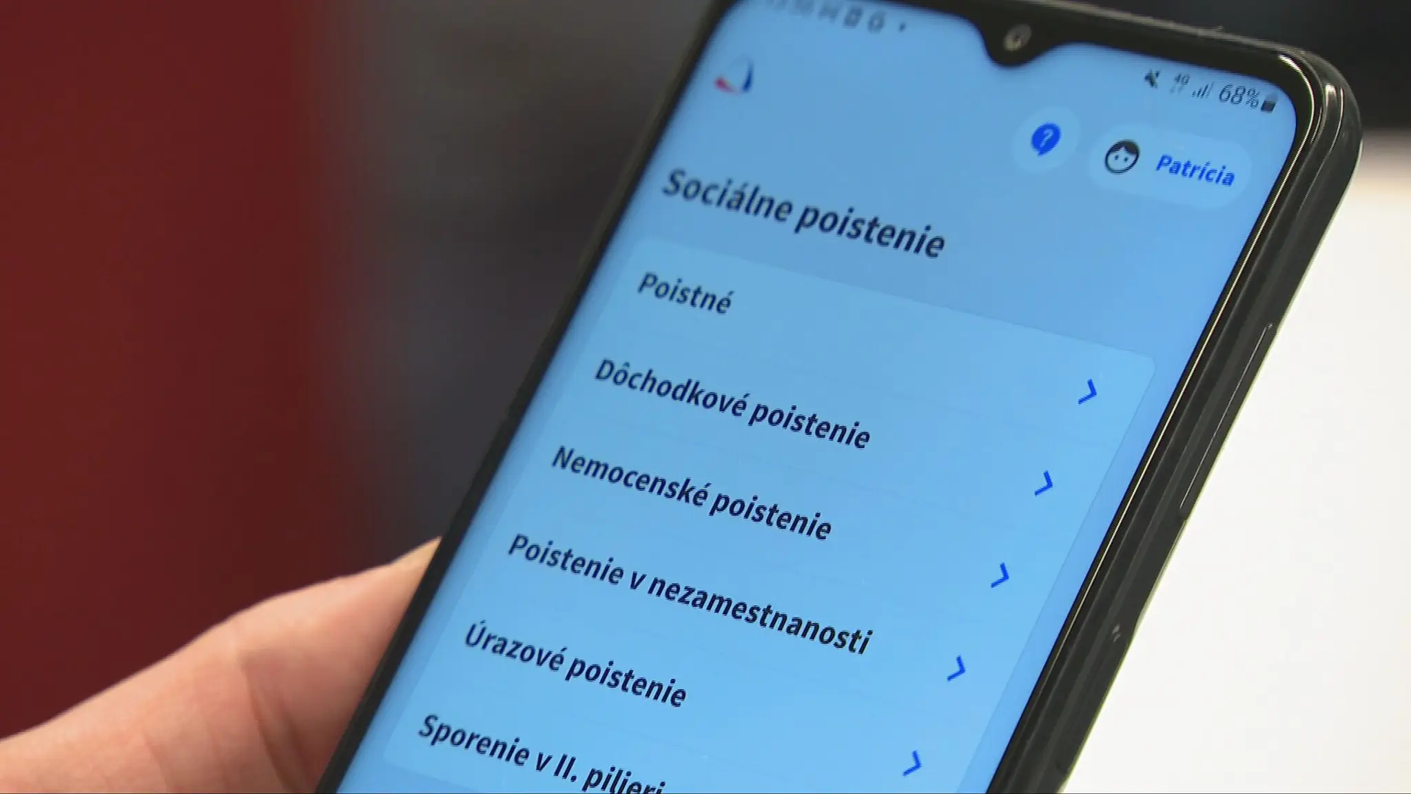 Aplikácia Sociálnej poisťovne