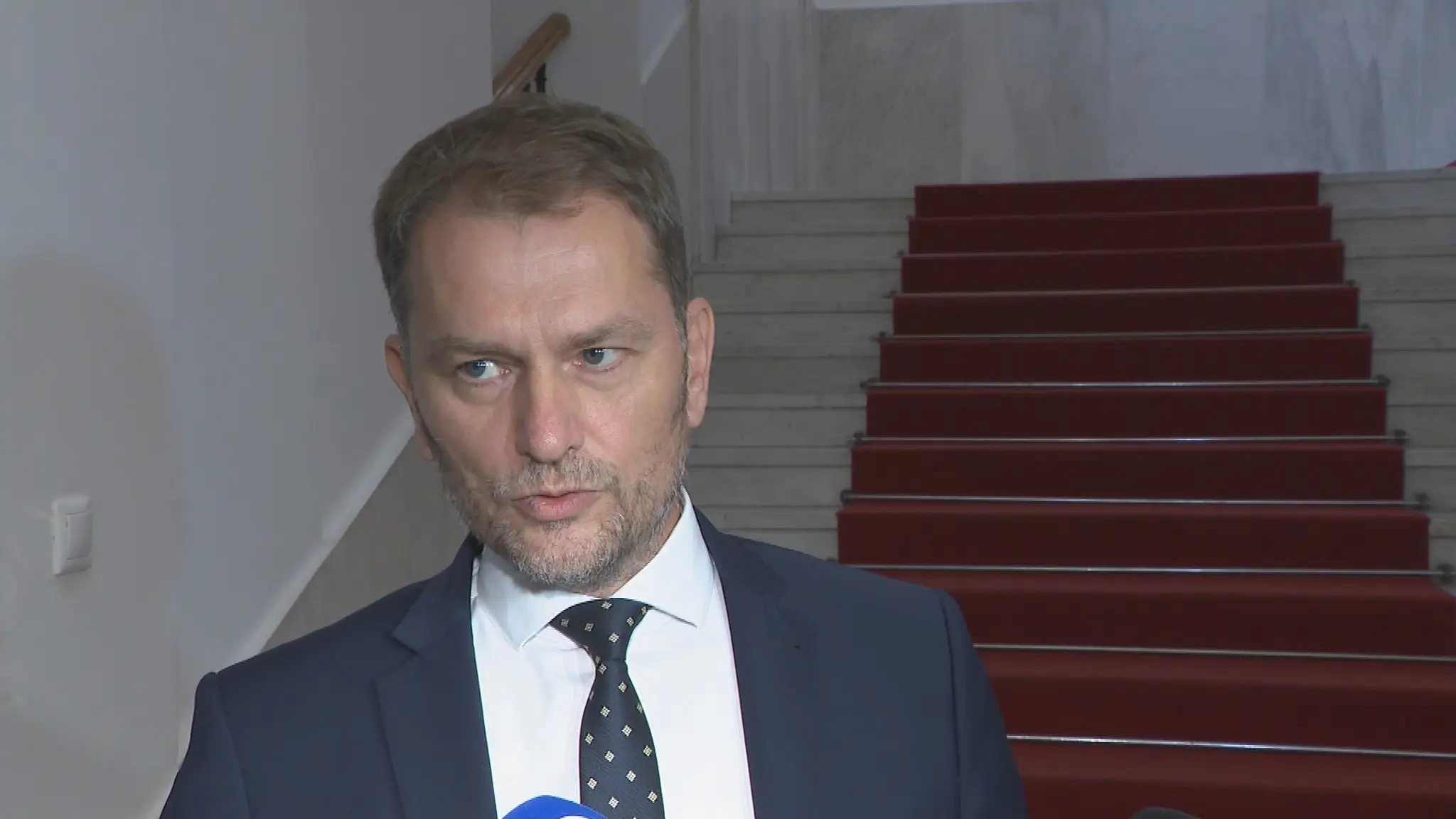 Igor Matovič počas rozhovoru po návrate z dovolenky.