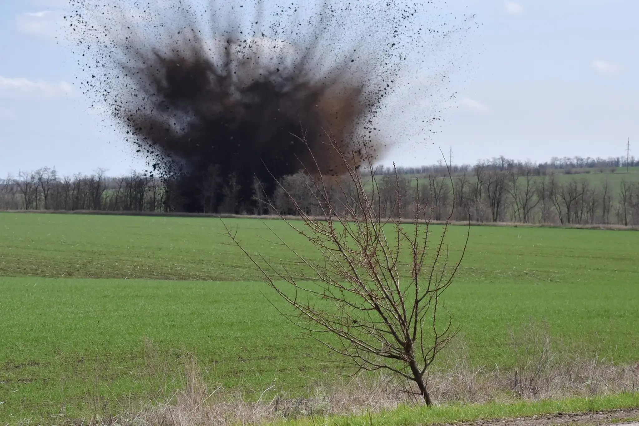 Výbuch bomby FAB-500.