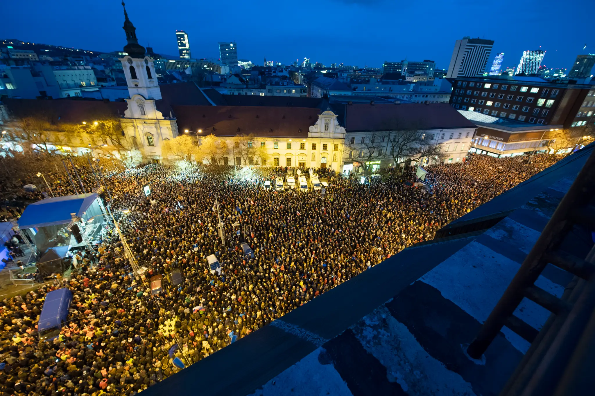 Protestné pochody Za slušné Slovensko naprieč Slovenskom