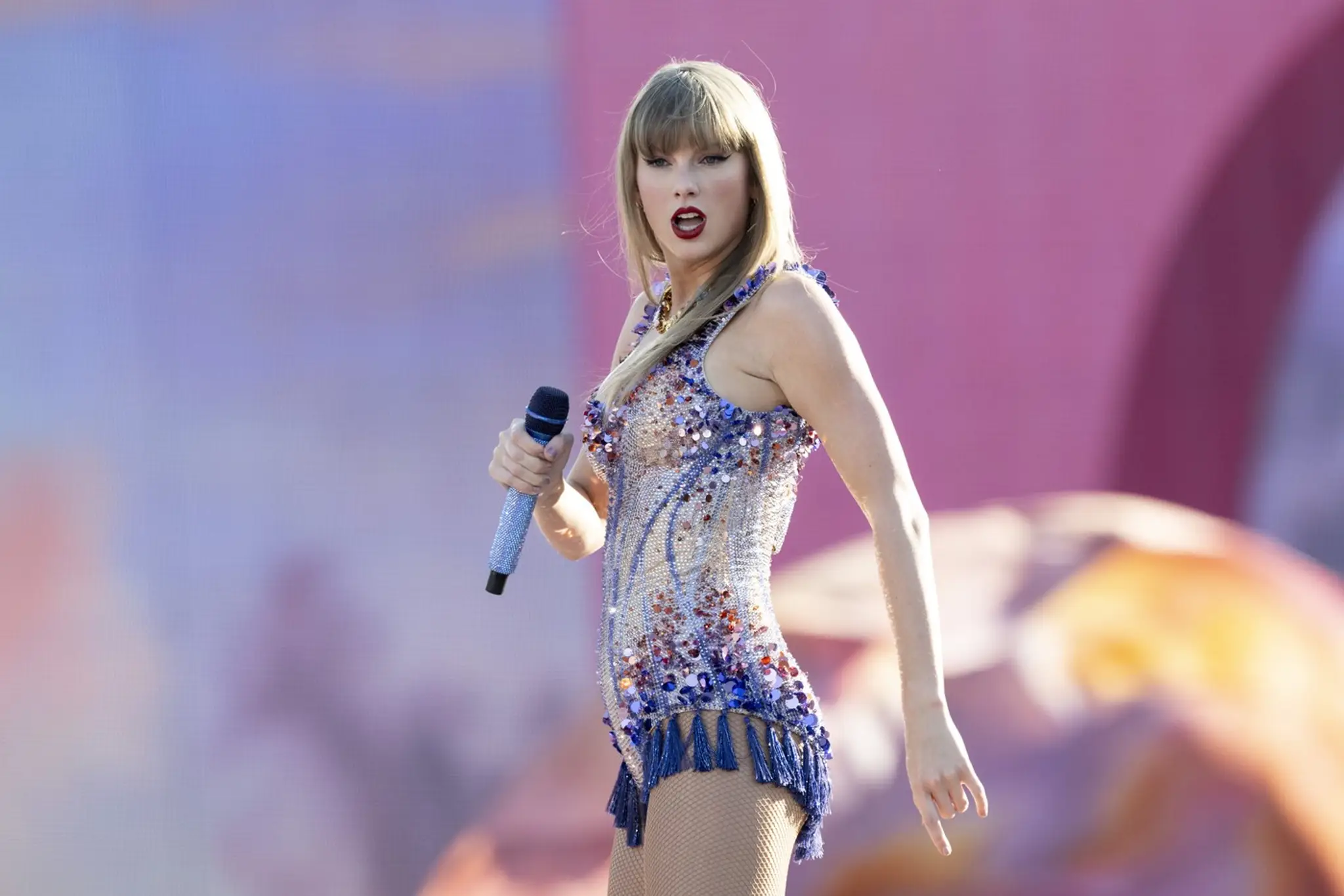 Taylor Swift počas The Eras Tour vo švajčiarskom Zurichu