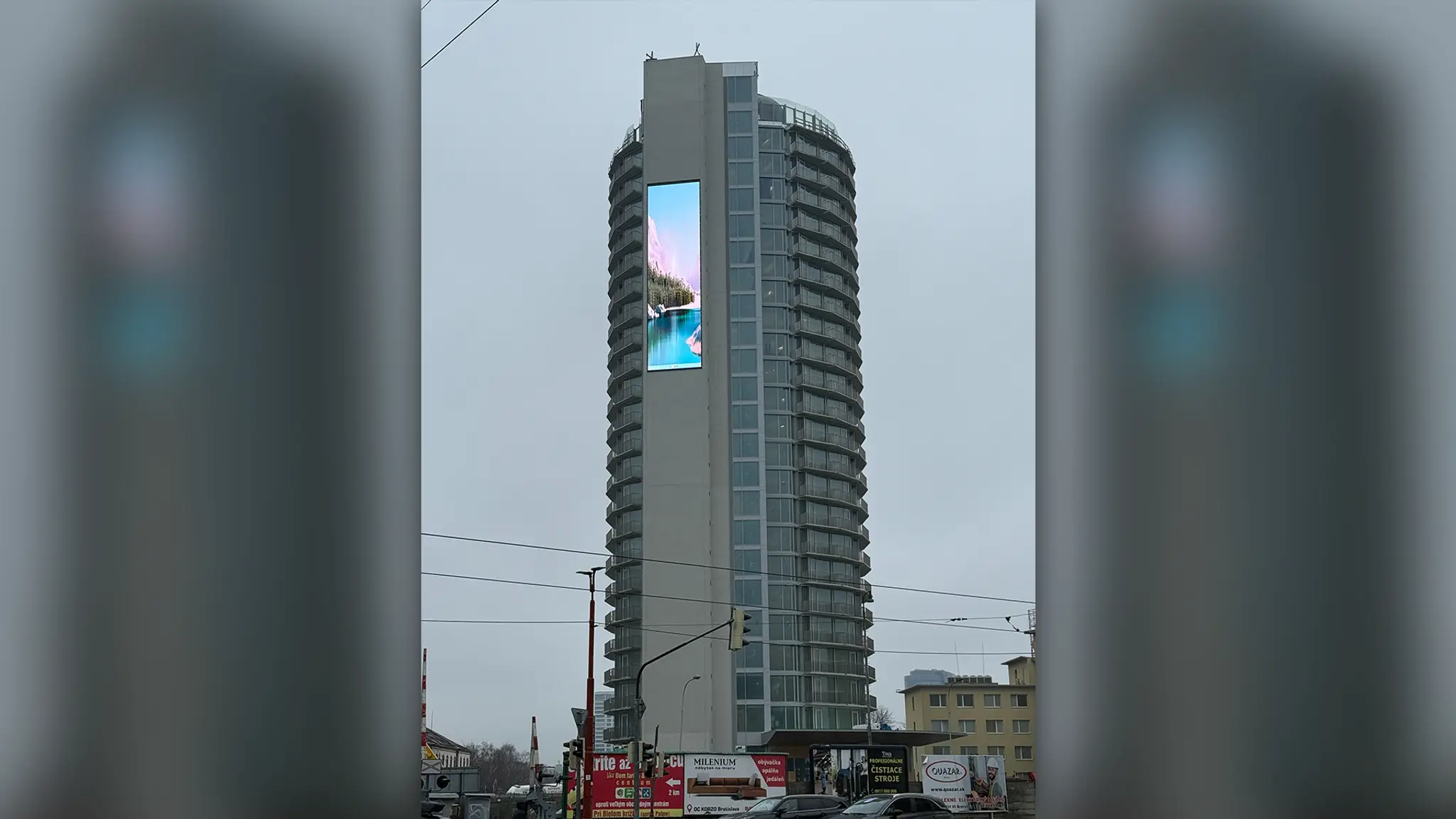 Veľkoplošná obrazovka na bývalej "Kukurici".