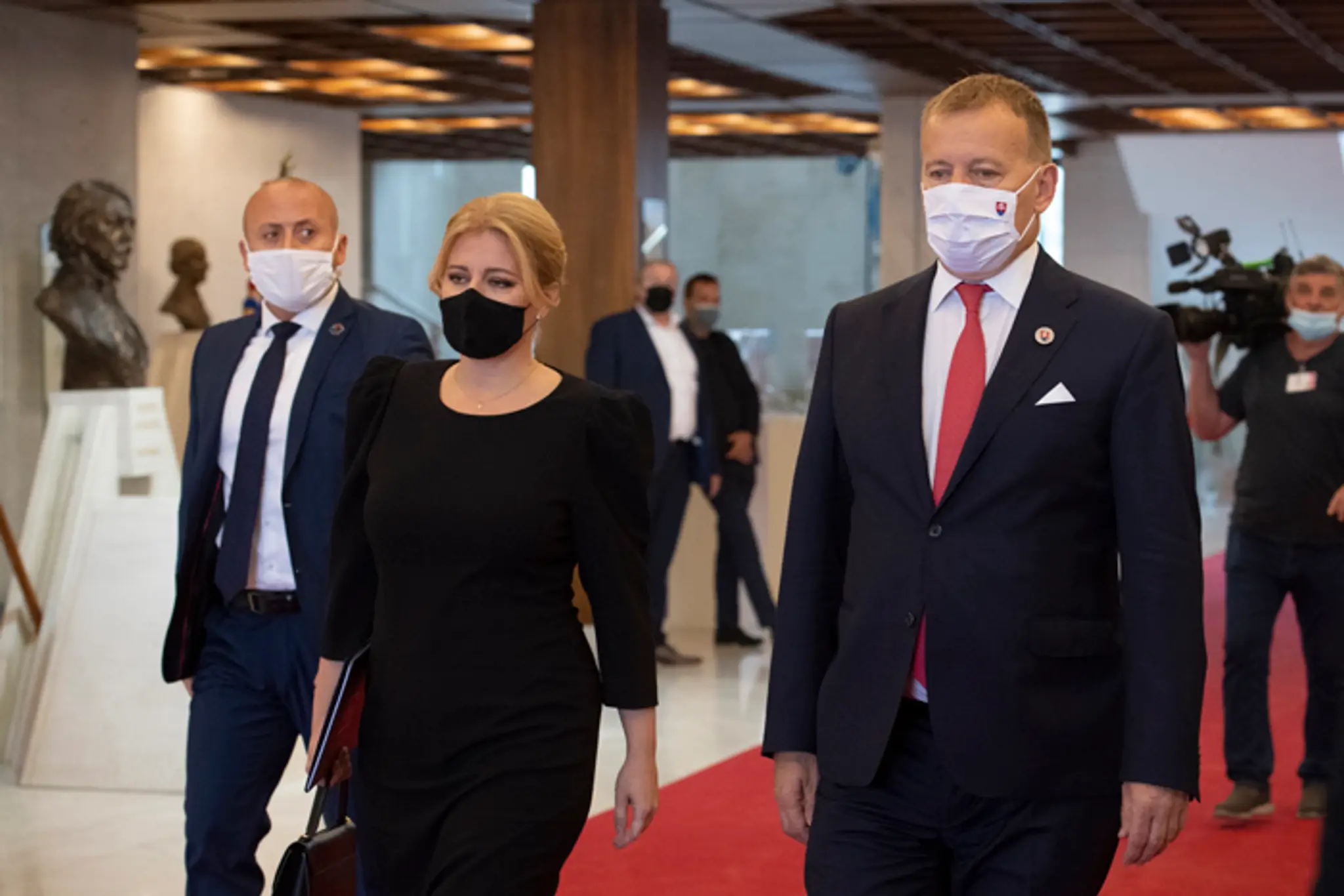 Prezidentka Zuzana Čaputová a predseda parlamentu Boris Kollár.