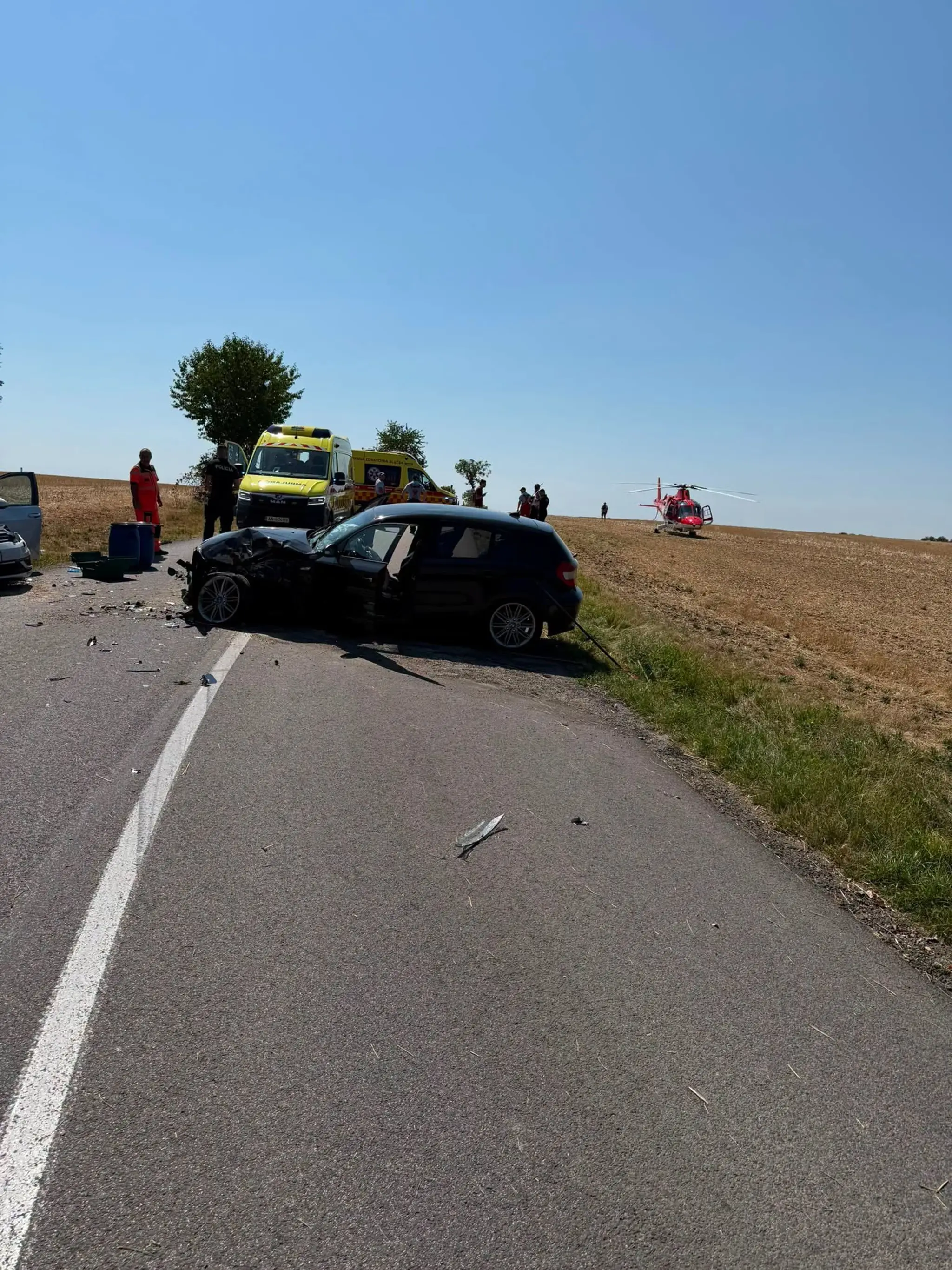 Vážna nehoda pri Zlatých Moravciach