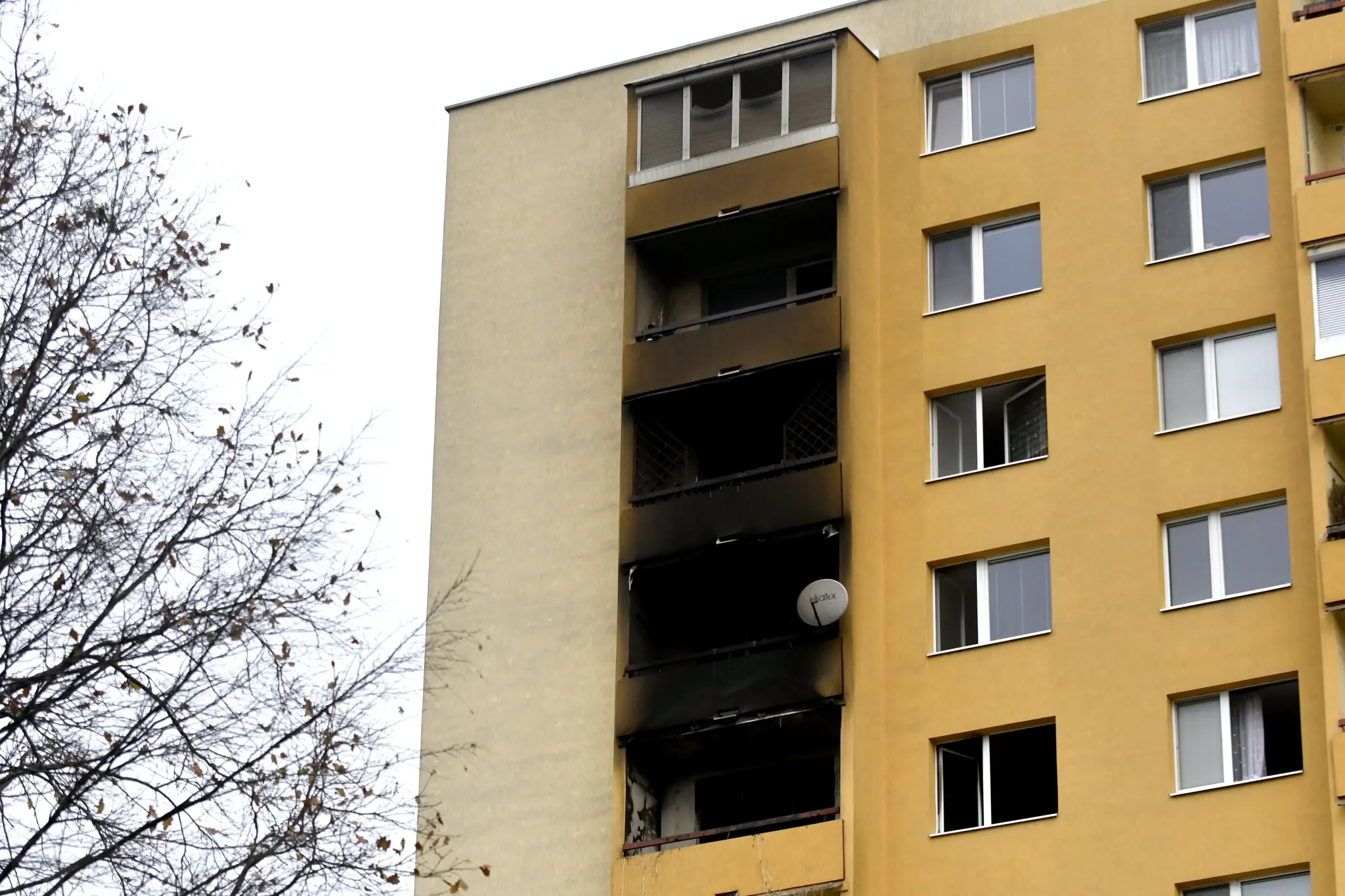 Požiar v bytovke v Prešove