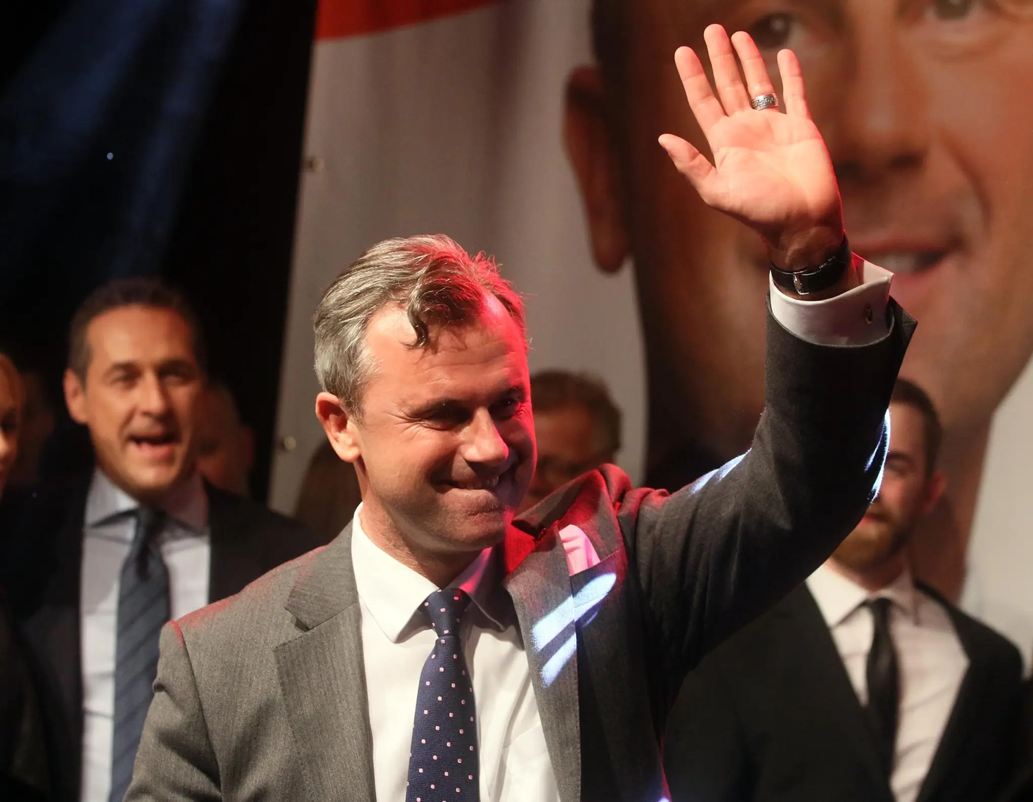 Prezidentský kandidát Slobodnej strany Rakúska (FPÖ) Norbert  Hofer.