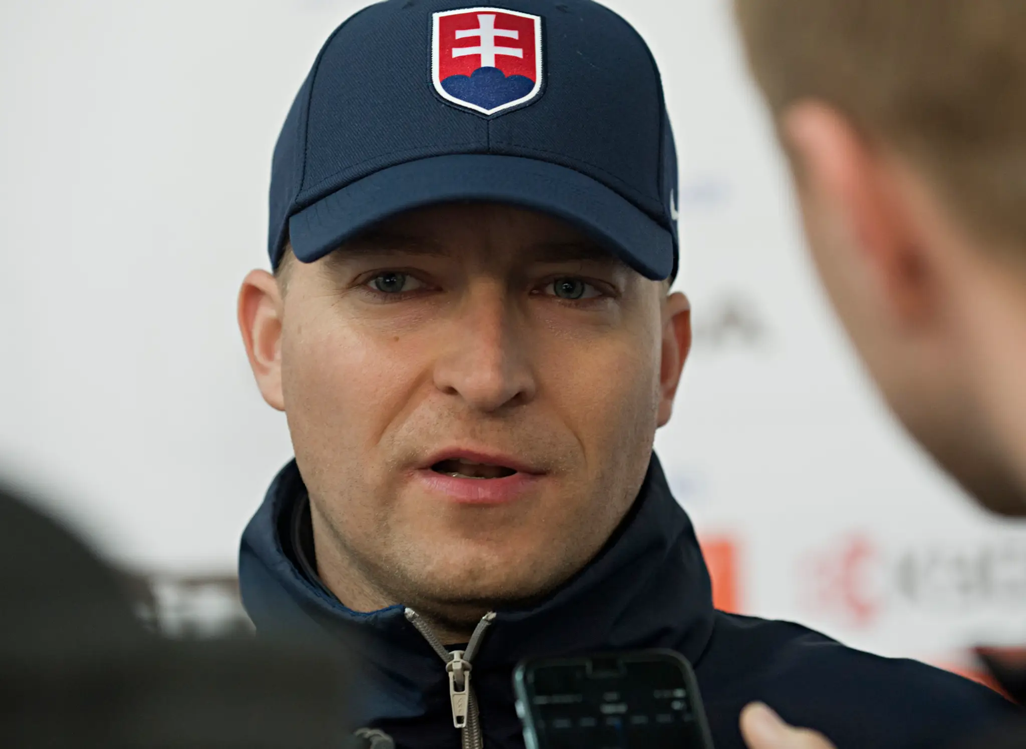 Slovenský tréner brankárov na hokejových MS v Rusku Peter Kosa.