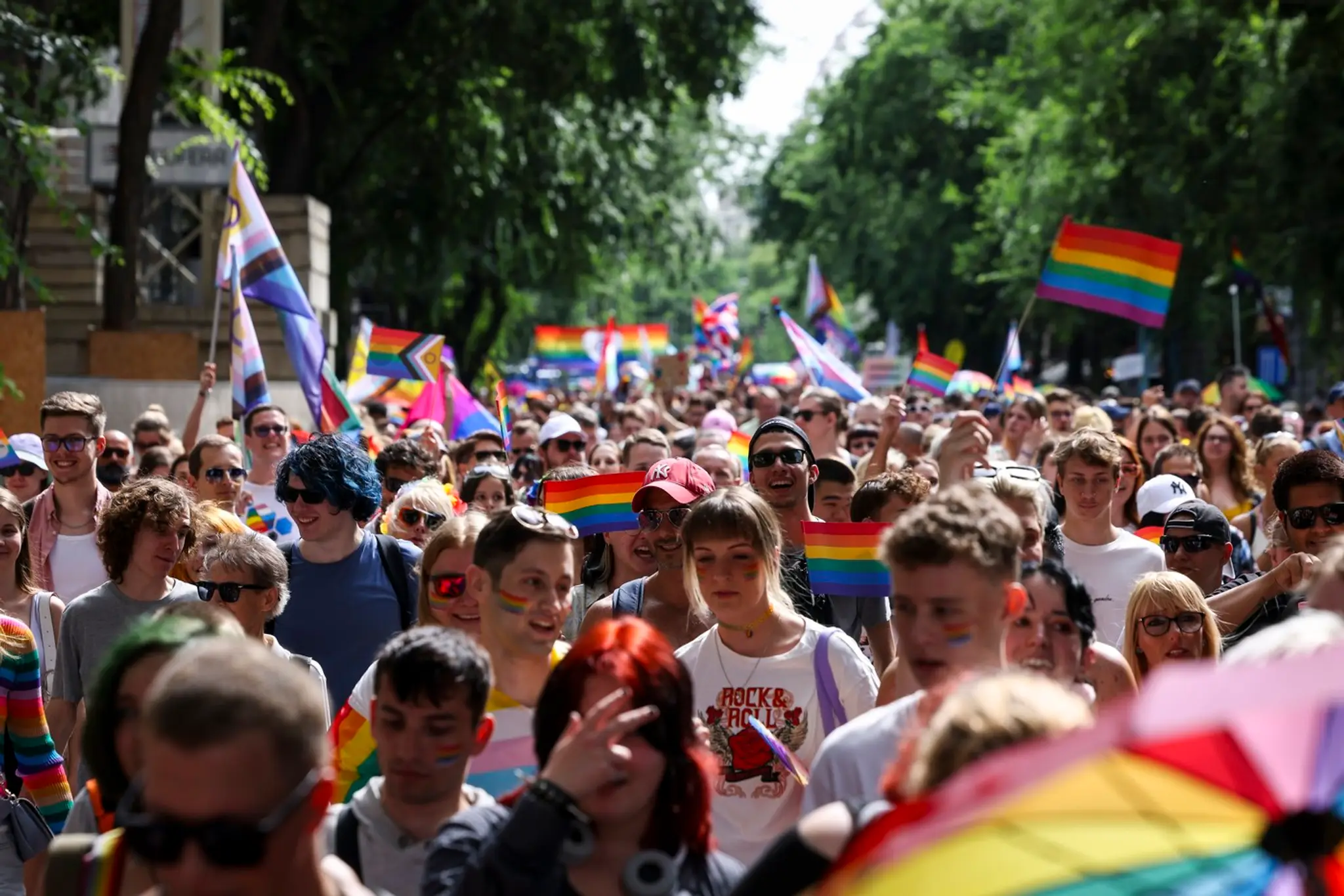 Dúhový pochod v Budapešti v roku 2024.