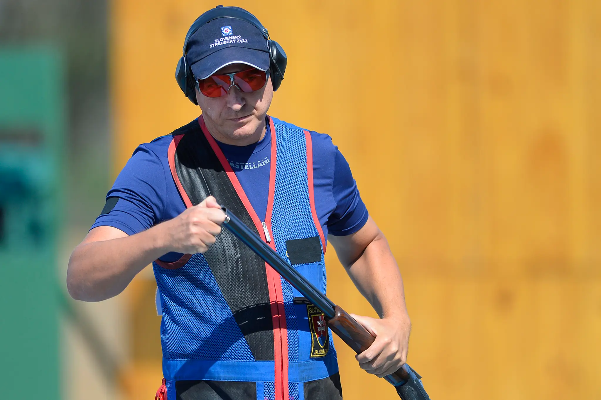 Erik Varga v kvalifikácii trapu mužov počas LOH Riu de Janeiro.