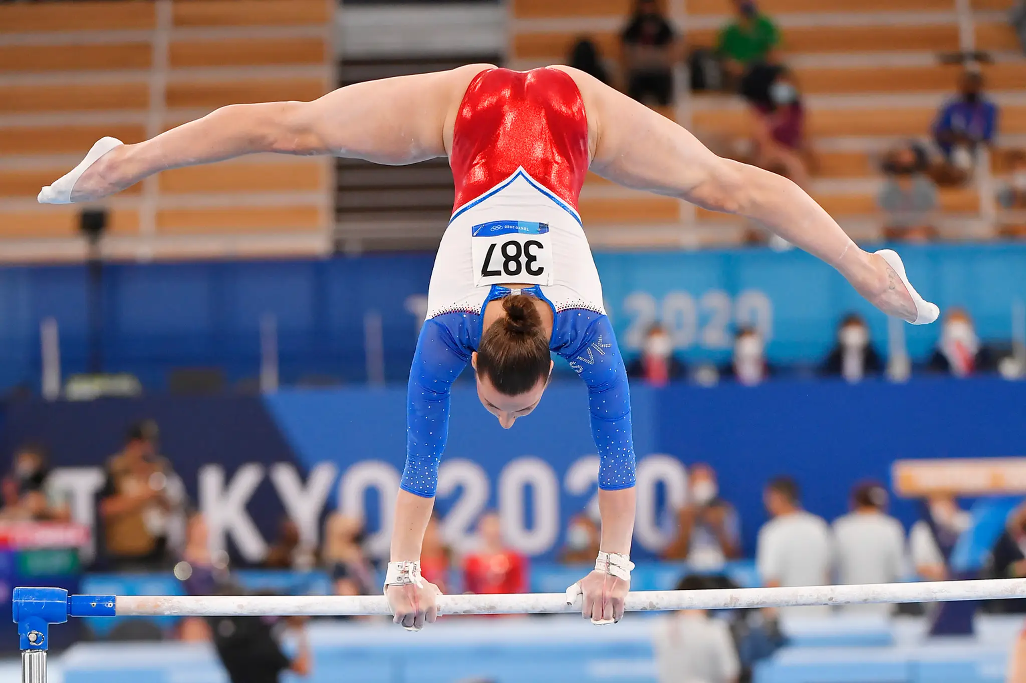Na snímke slovenská športová gymnastka Barbora Mokošová.