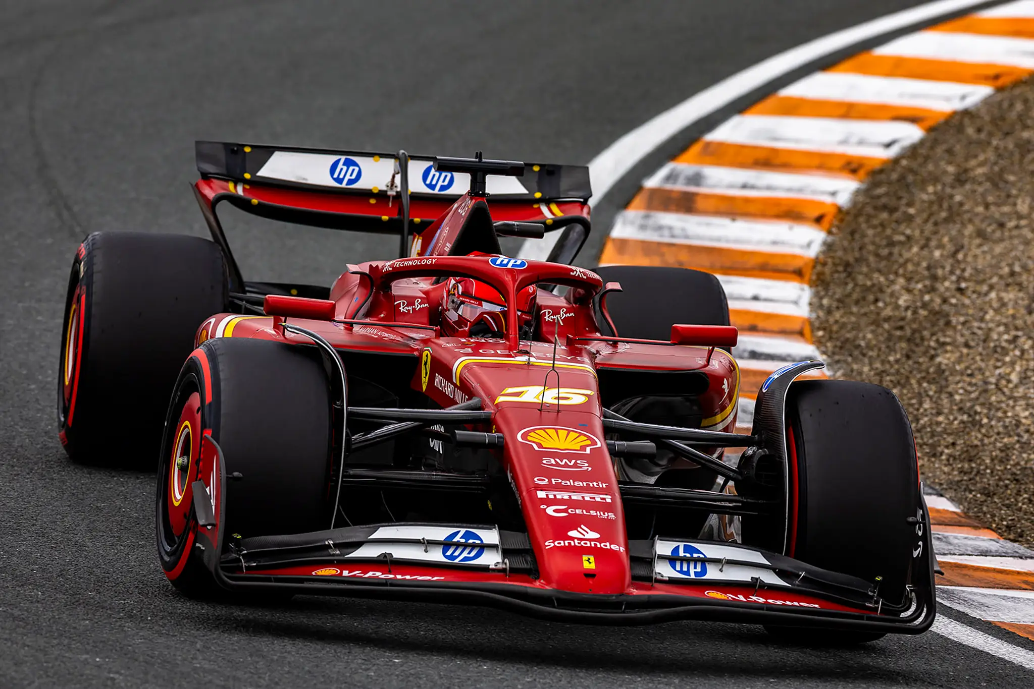 Charles Leclerc na Ferrari.