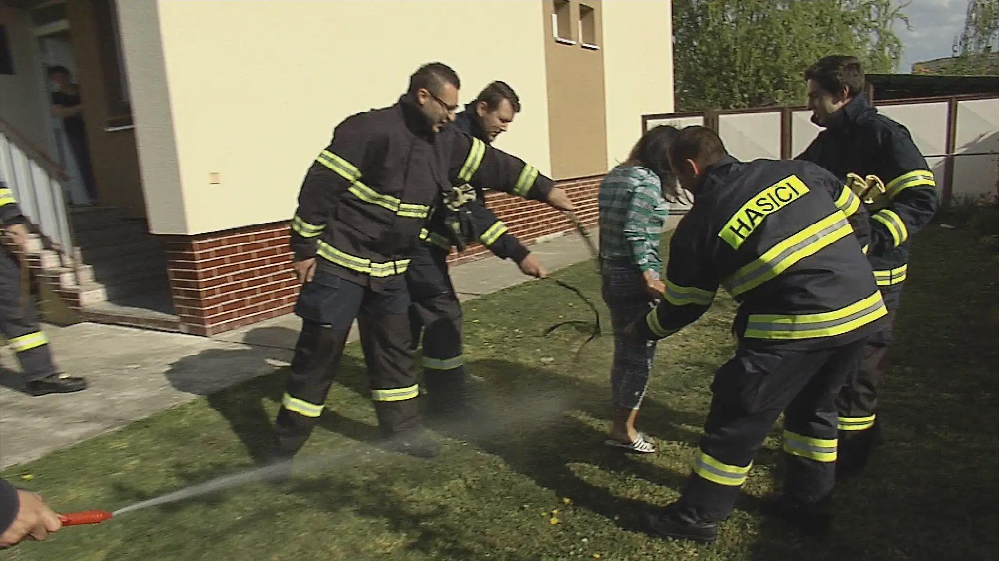Hasiči oblievali na Polievací pondelok